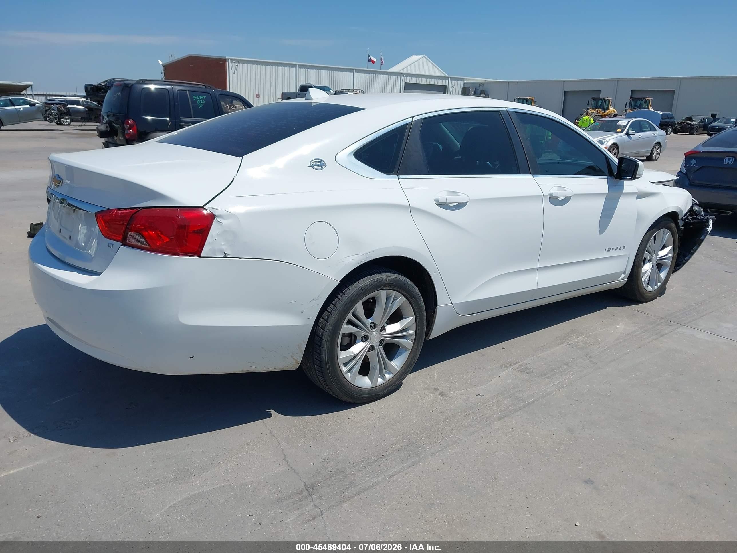 2014 Chevrolet Impala 2lt White vin: 2G1125S31E9102304