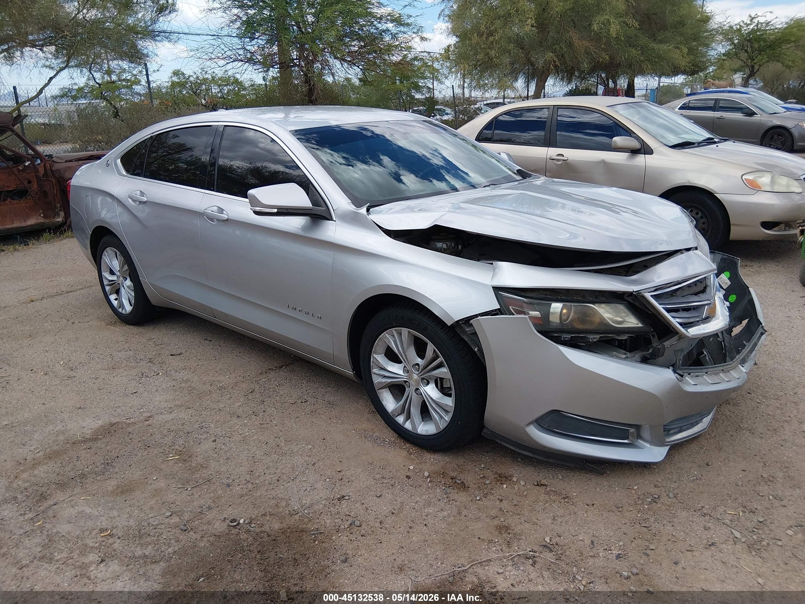 2014 Chevrolet Impala 2lt Silver vin: 2G1125S31E9118664