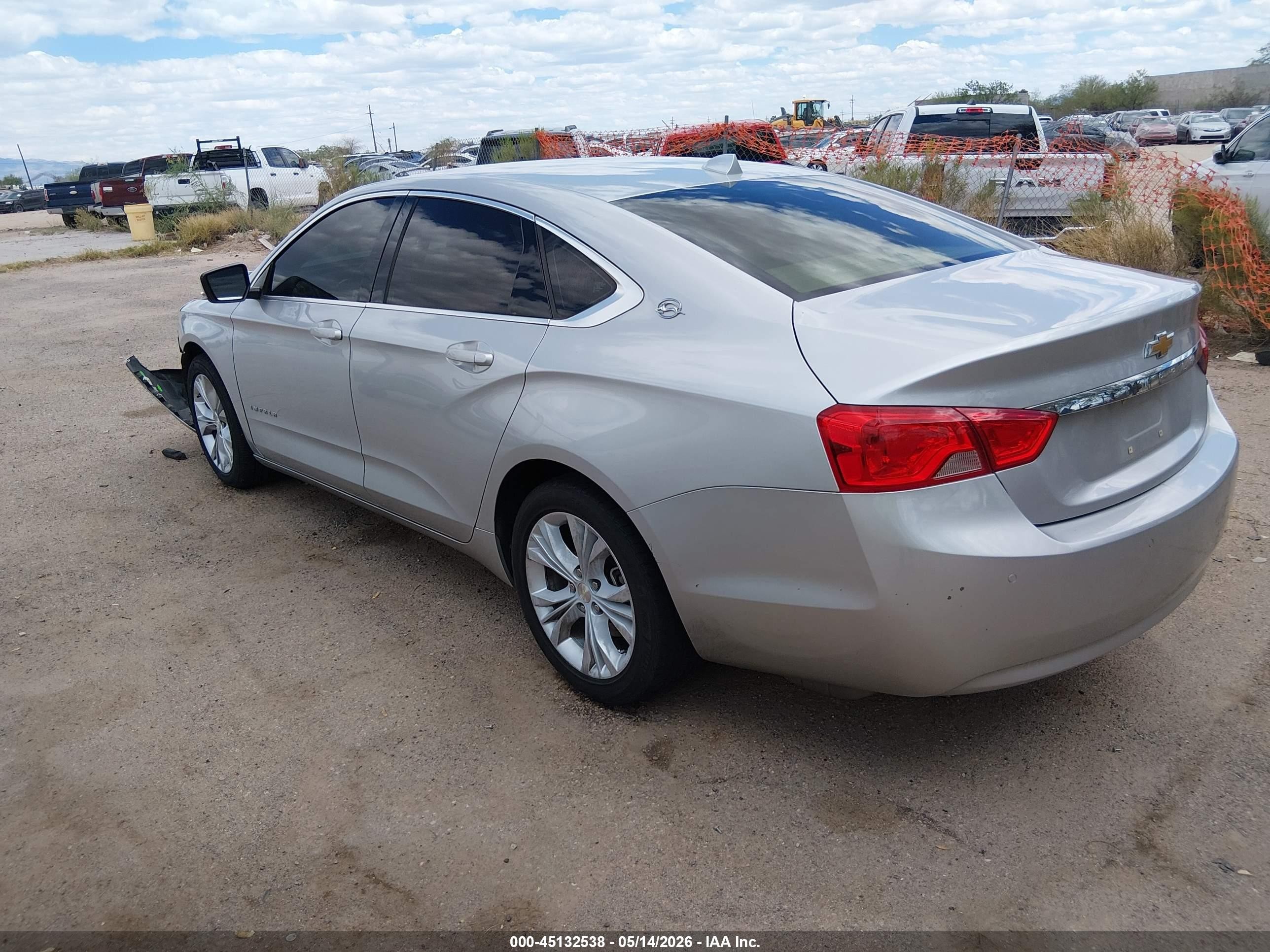 2014 Chevrolet Impala 2lt Silver vin: 2G1125S31E9118664