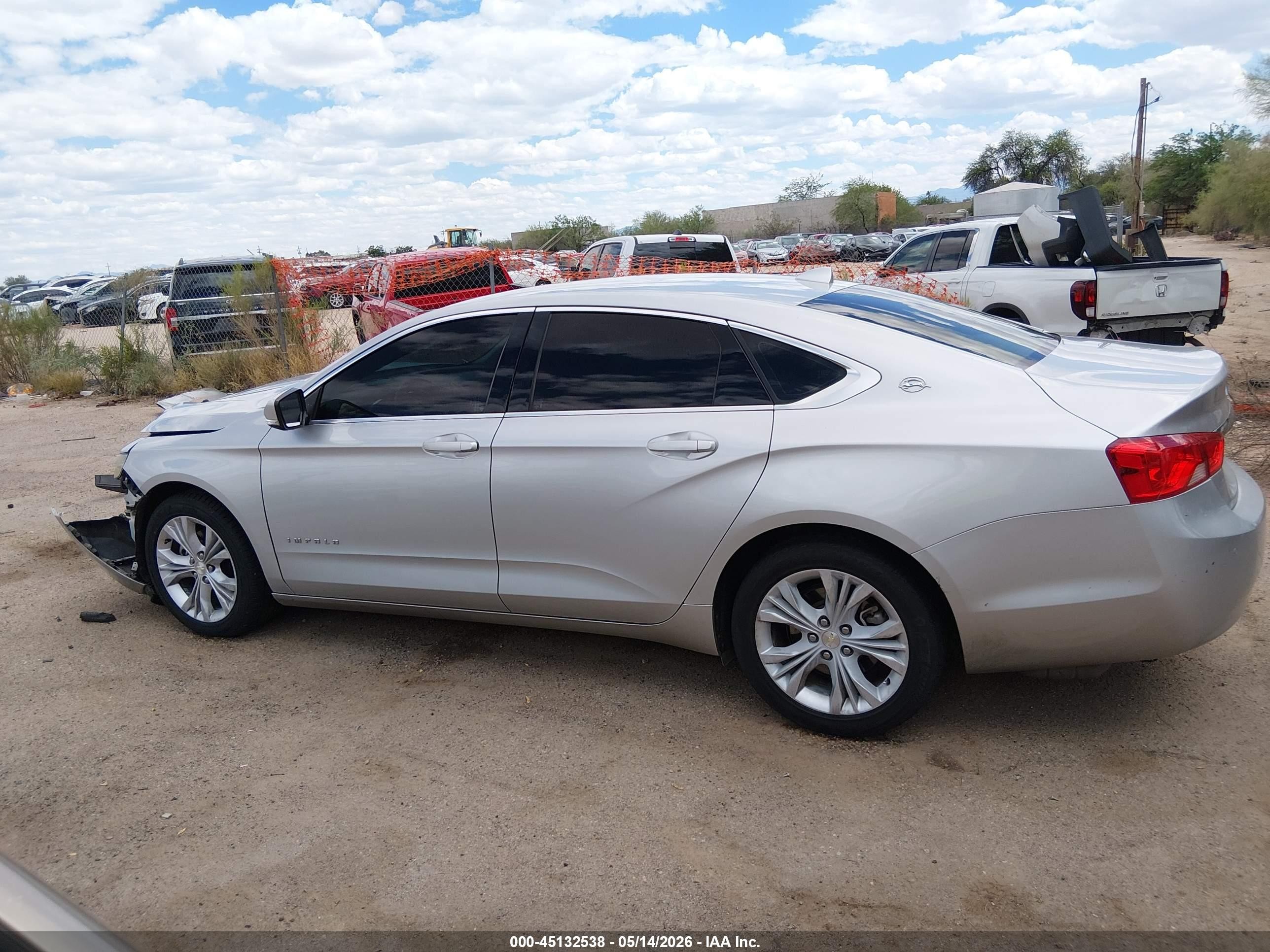 2014 Chevrolet Impala 2lt Silver vin: 2G1125S31E9118664