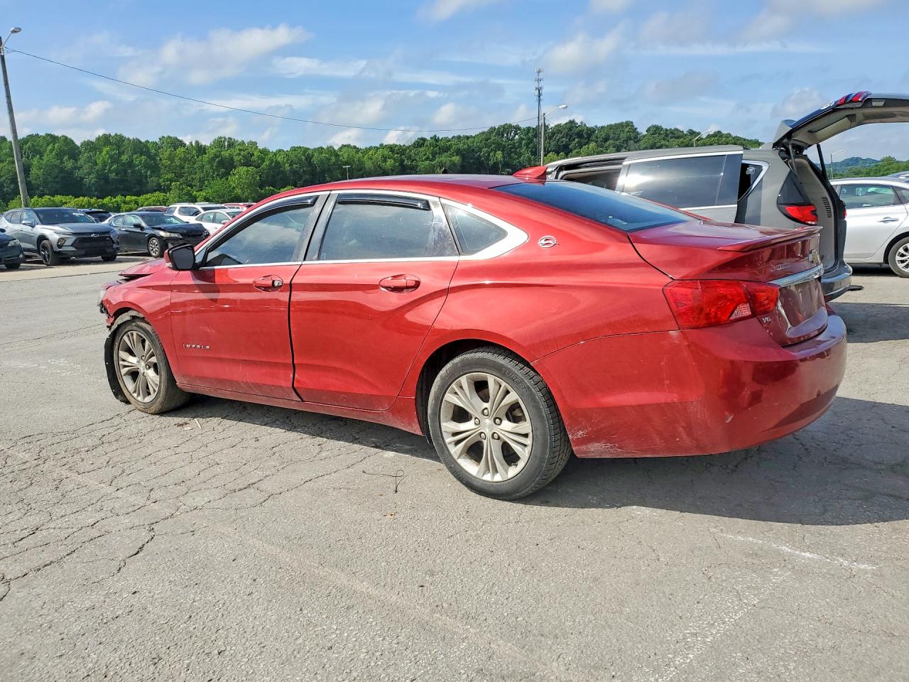2015 Chevrolet Impala Lt Red vin: 2G1125S31F9109898
