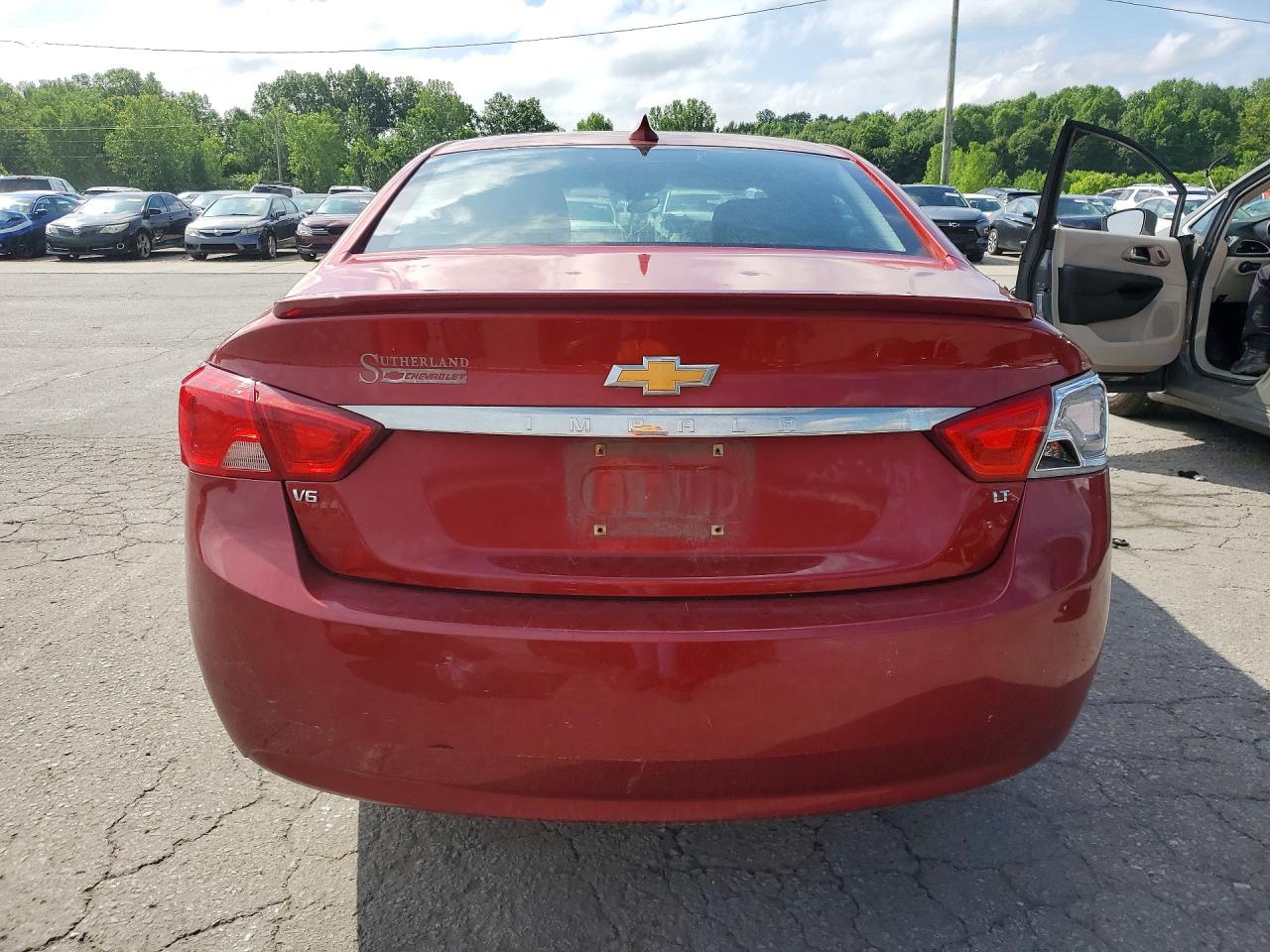 2015 Chevrolet Impala Lt Red vin: 2G1125S31F9109898