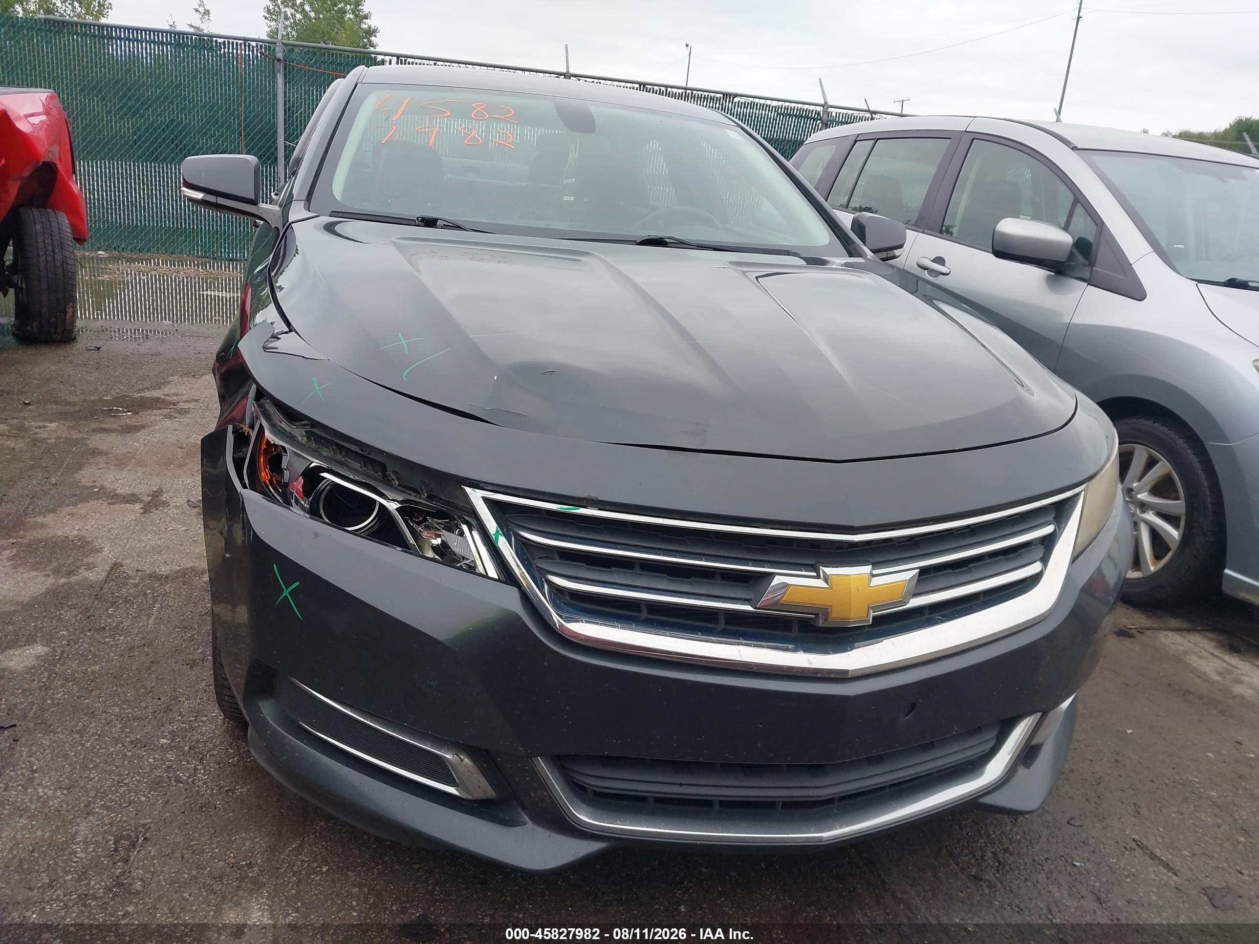 2015 Chevrolet Impala 2lt Gray vin: 2G1125S31F9111067