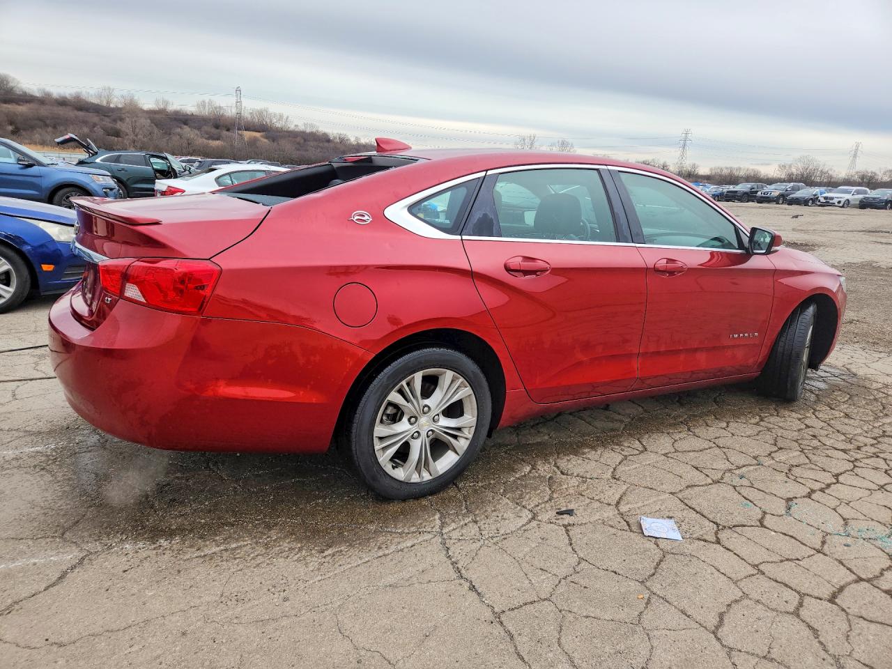 2015 Chevrolet Impala Lt Burgundy vin: 2G1125S31F9131108