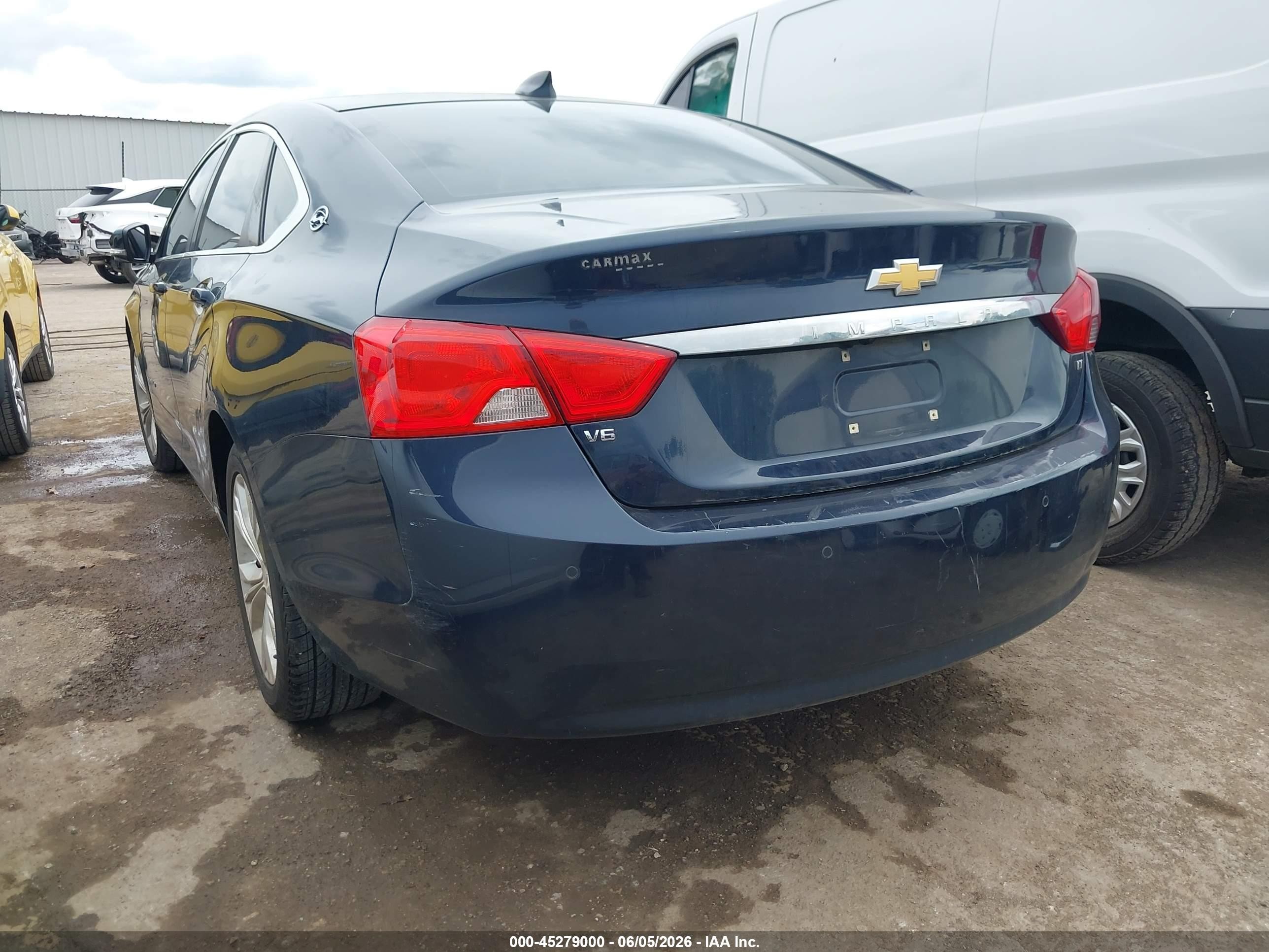 2015 Chevrolet Impala 2lt Blue vin: 2G1125S31F9160897