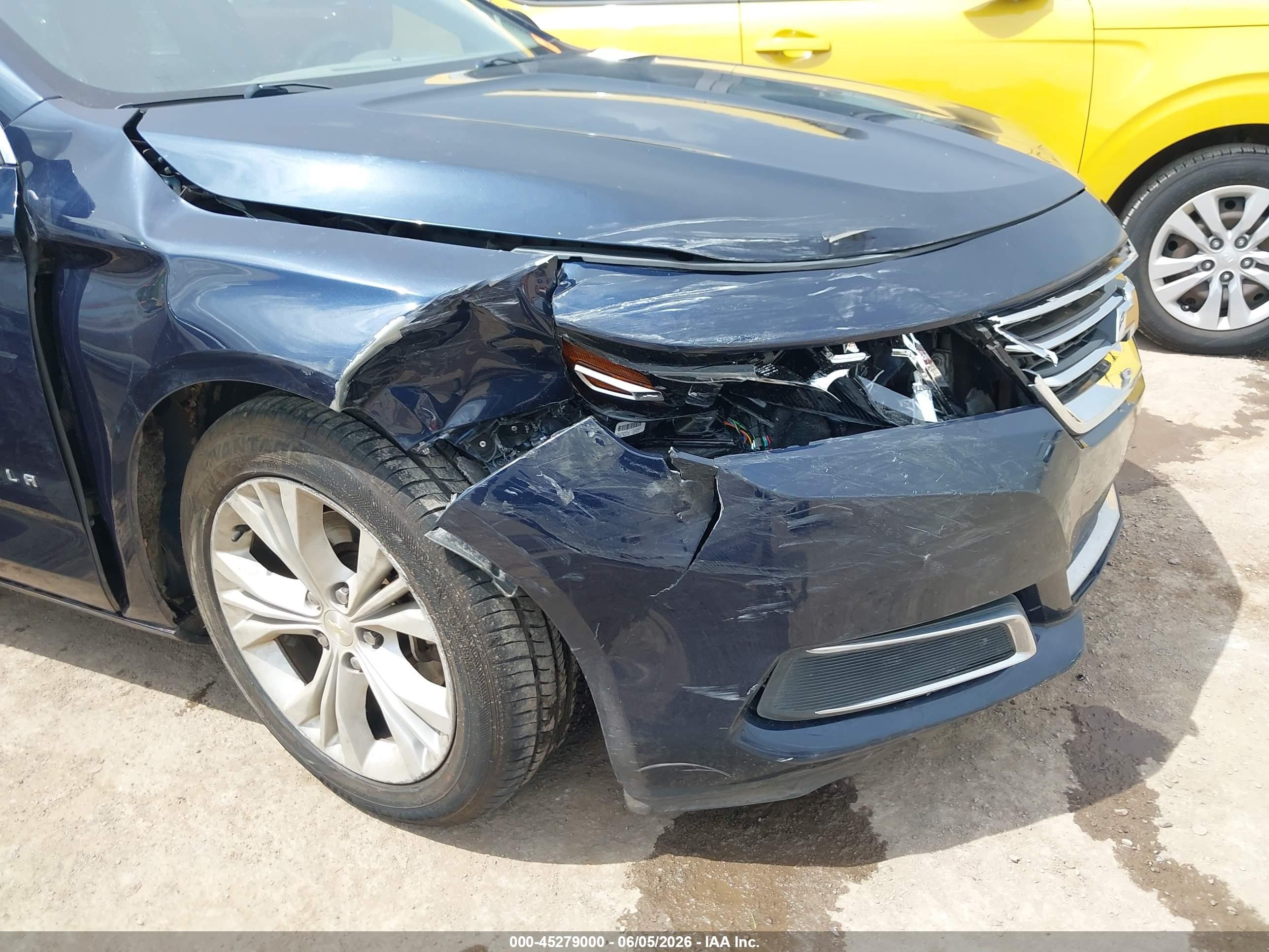 2015 Chevrolet Impala 2lt Blue vin: 2G1125S31F9160897