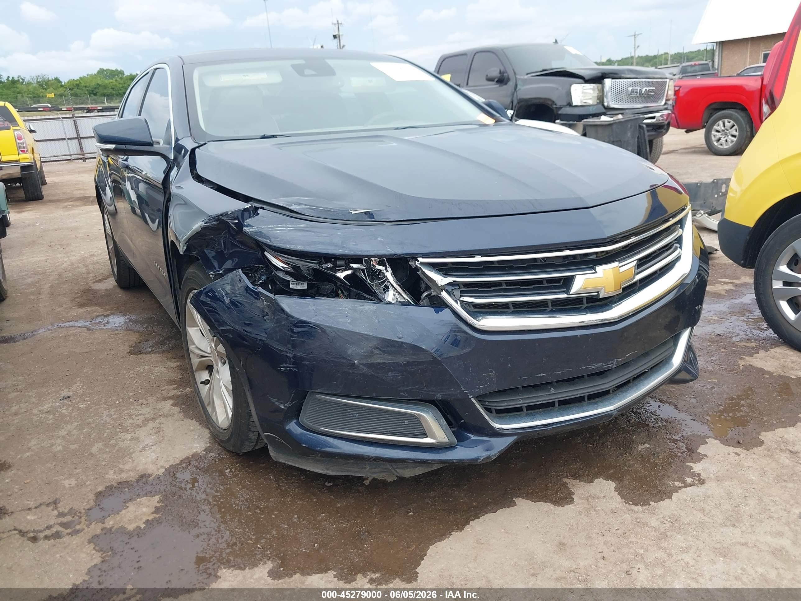 2015 Chevrolet Impala 2lt Blue vin: 2G1125S31F9160897