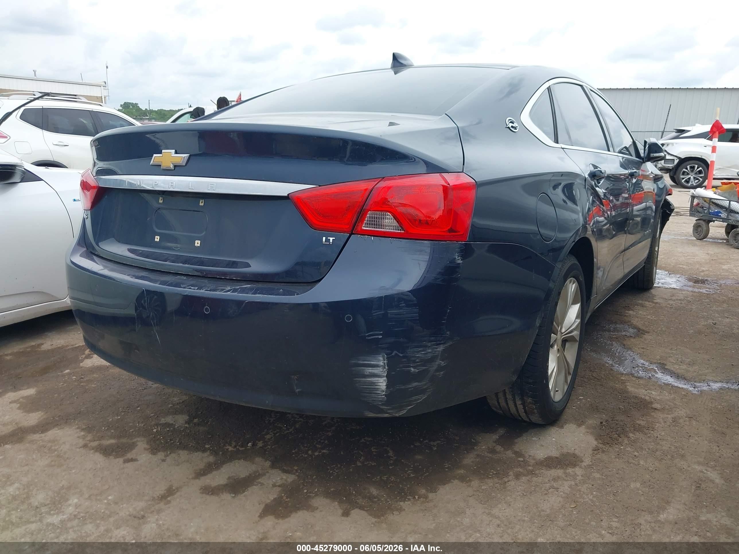 2015 Chevrolet Impala 2lt Blue vin: 2G1125S31F9160897