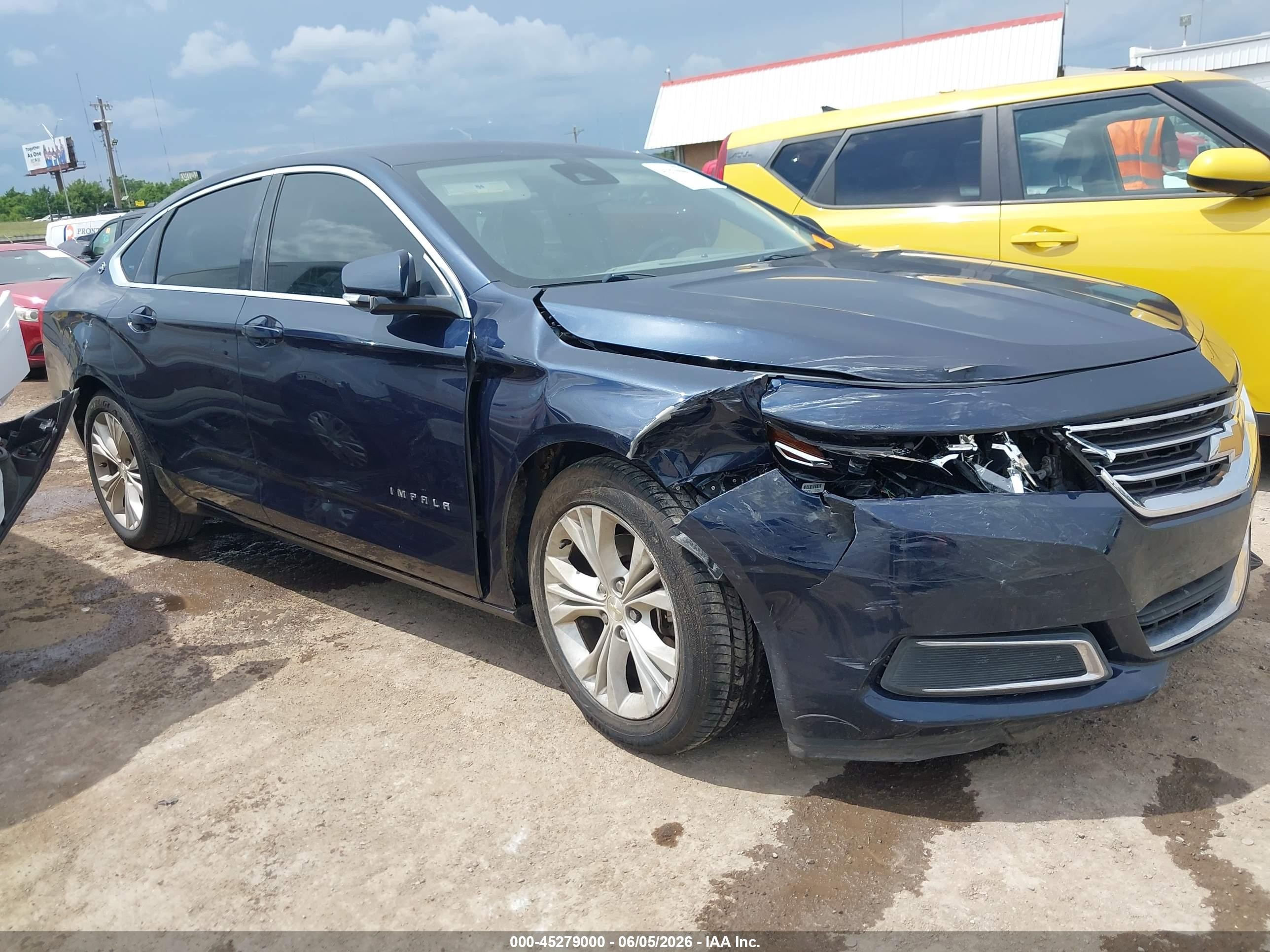 2015 Chevrolet Impala 2lt Blue vin: 2G1125S31F9160897