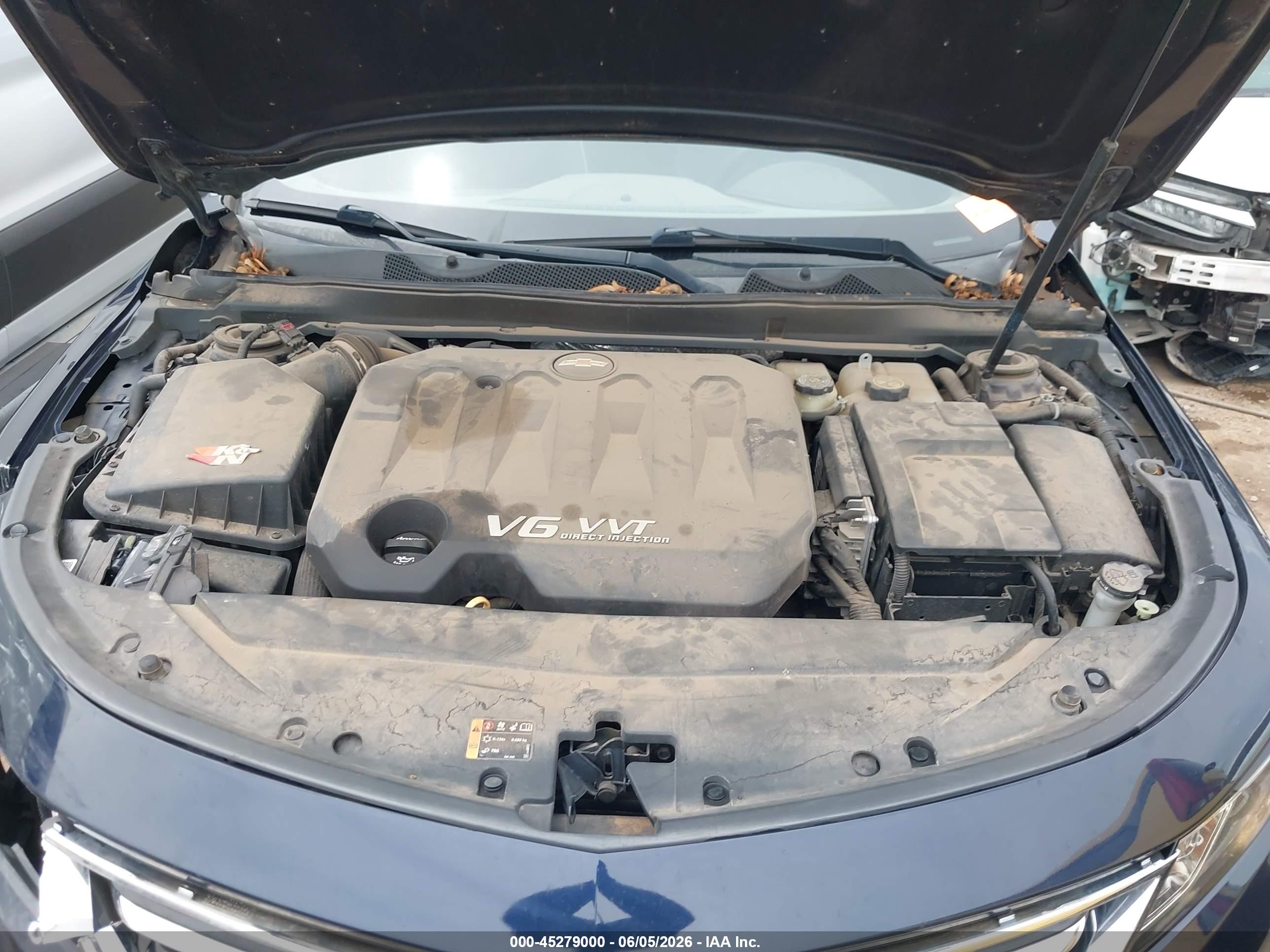 2015 Chevrolet Impala 2lt Blue vin: 2G1125S31F9160897