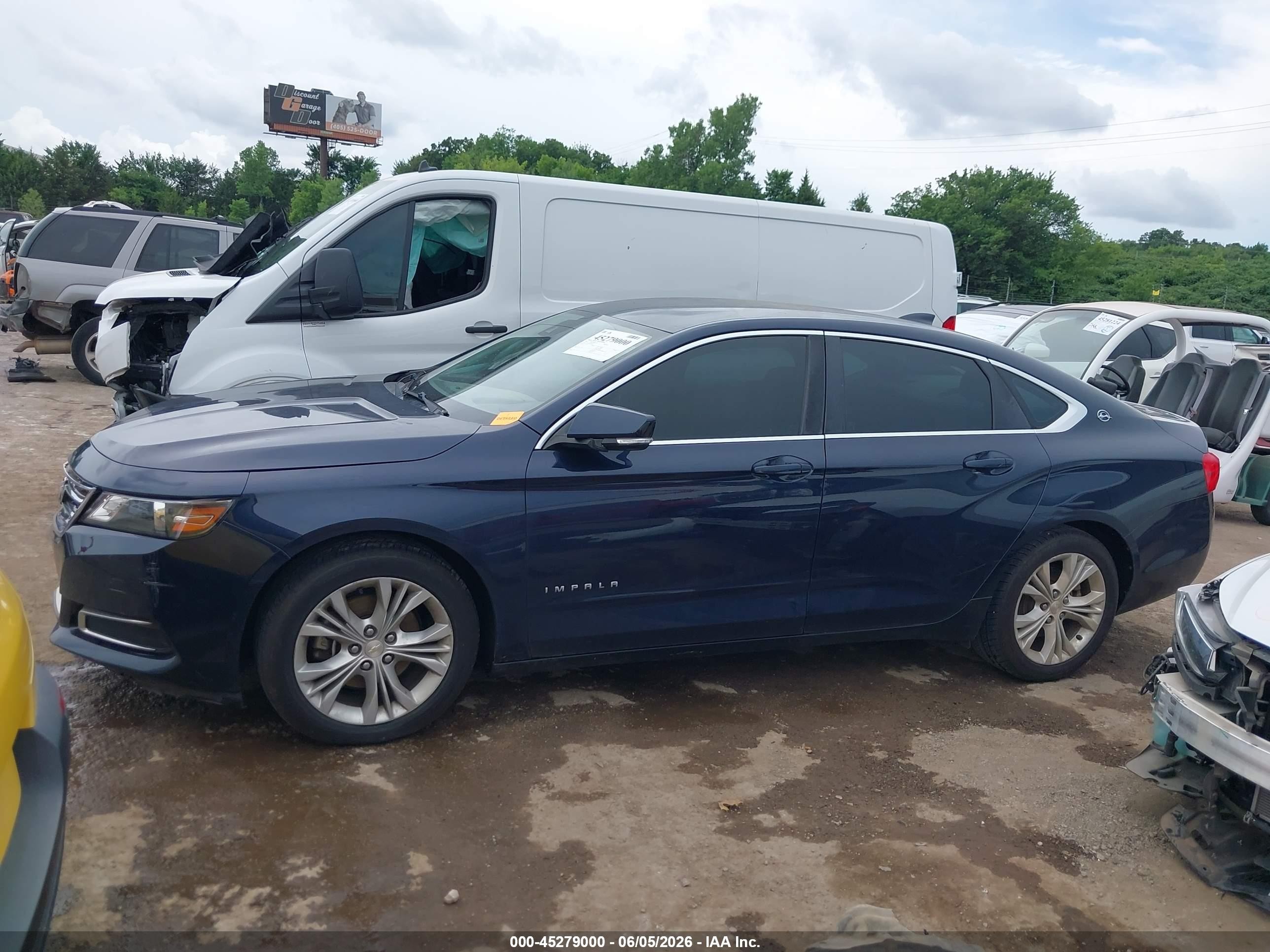 2015 Chevrolet Impala 2lt Blue vin: 2G1125S31F9160897
