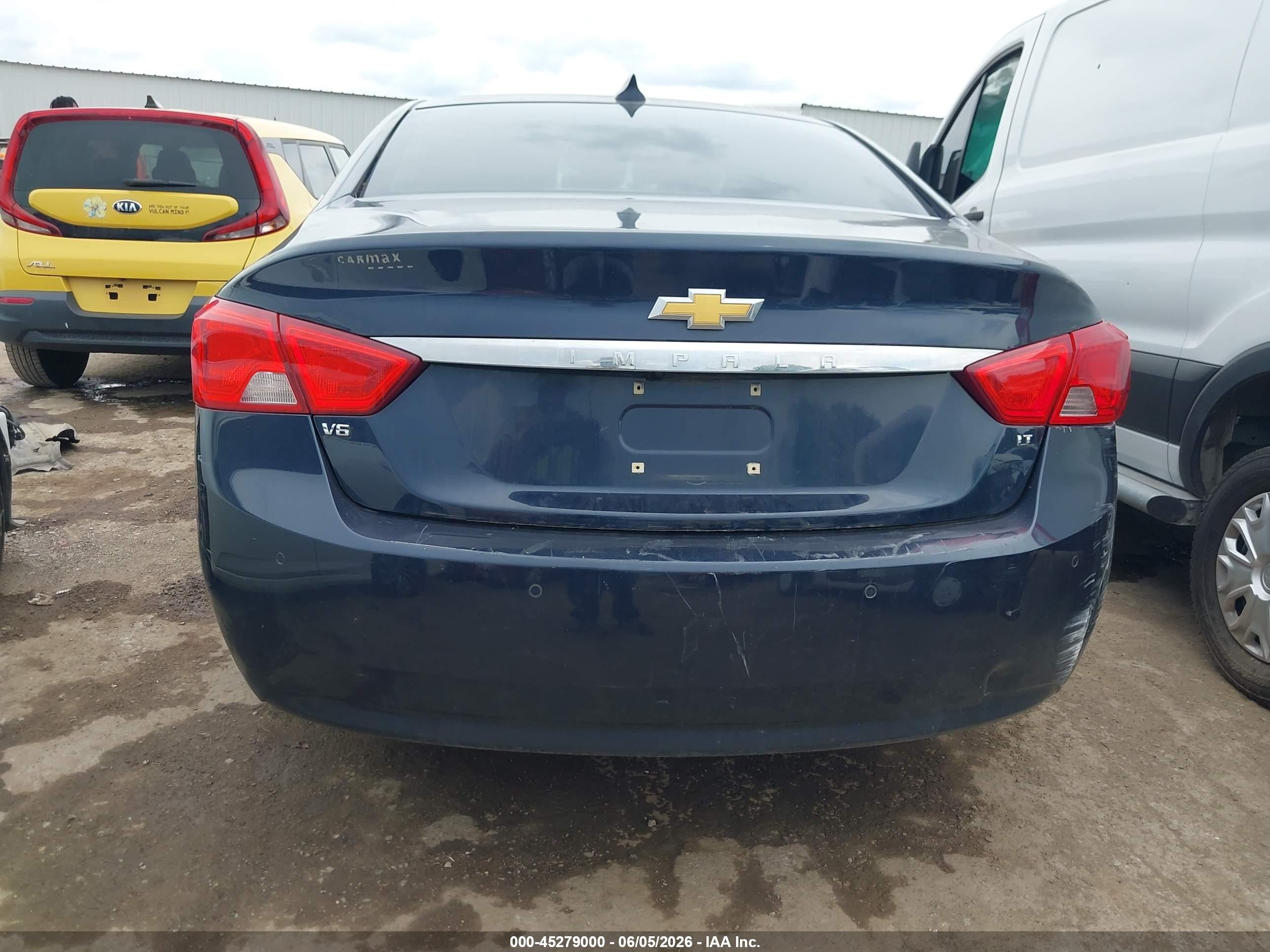 2015 Chevrolet Impala 2lt Blue vin: 2G1125S31F9160897