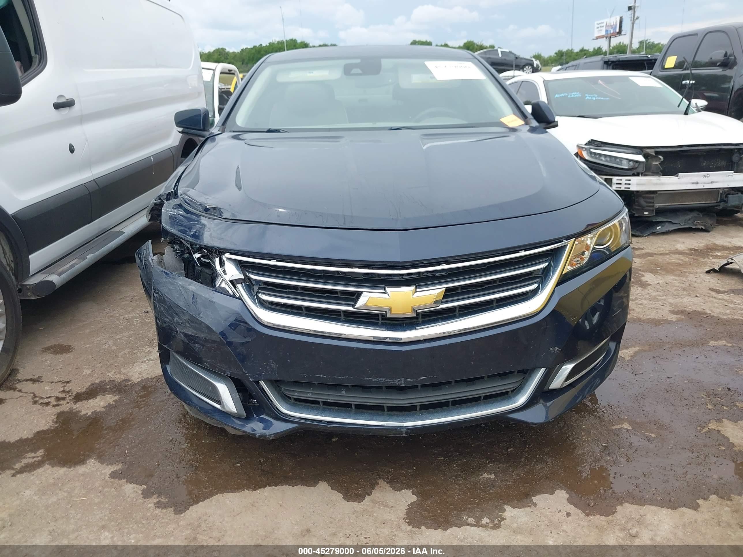 2015 Chevrolet Impala 2lt Blue vin: 2G1125S31F9160897