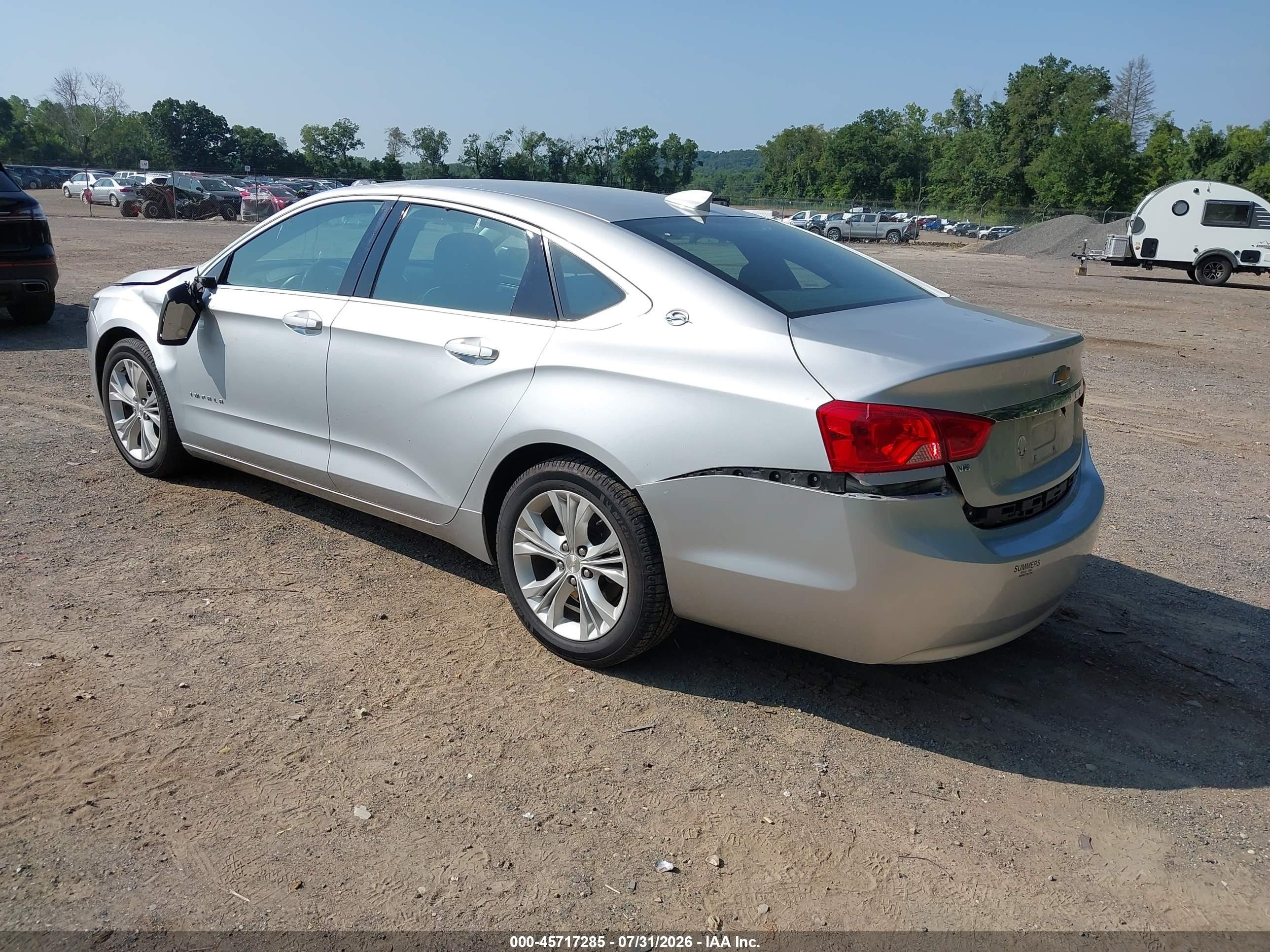 2015 Chevrolet Impala 2lt Silver vin: 2G1125S31F9184553
