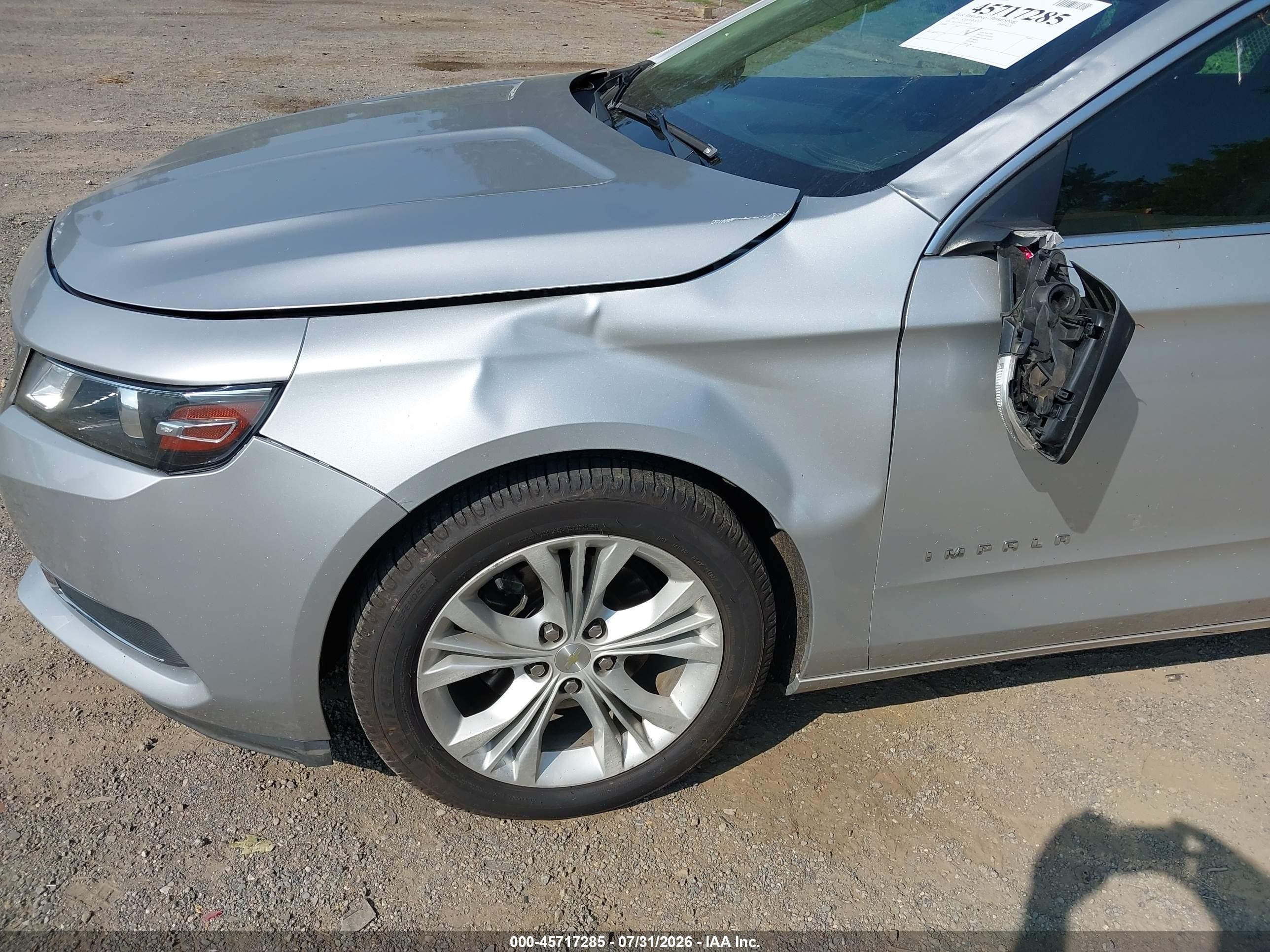 2015 Chevrolet Impala 2lt Silver vin: 2G1125S31F9184553