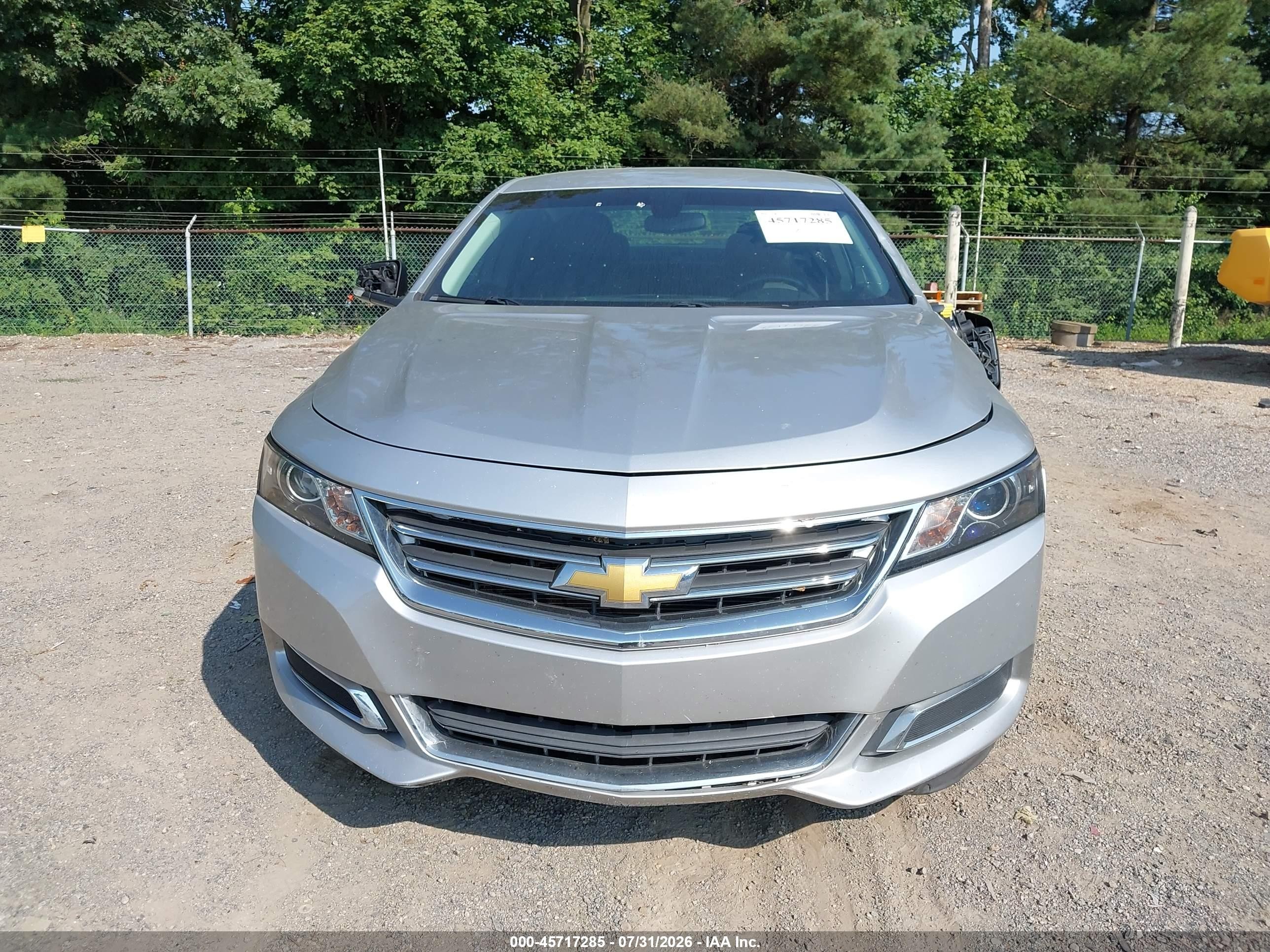 2015 Chevrolet Impala 2lt Silver vin: 2G1125S31F9184553