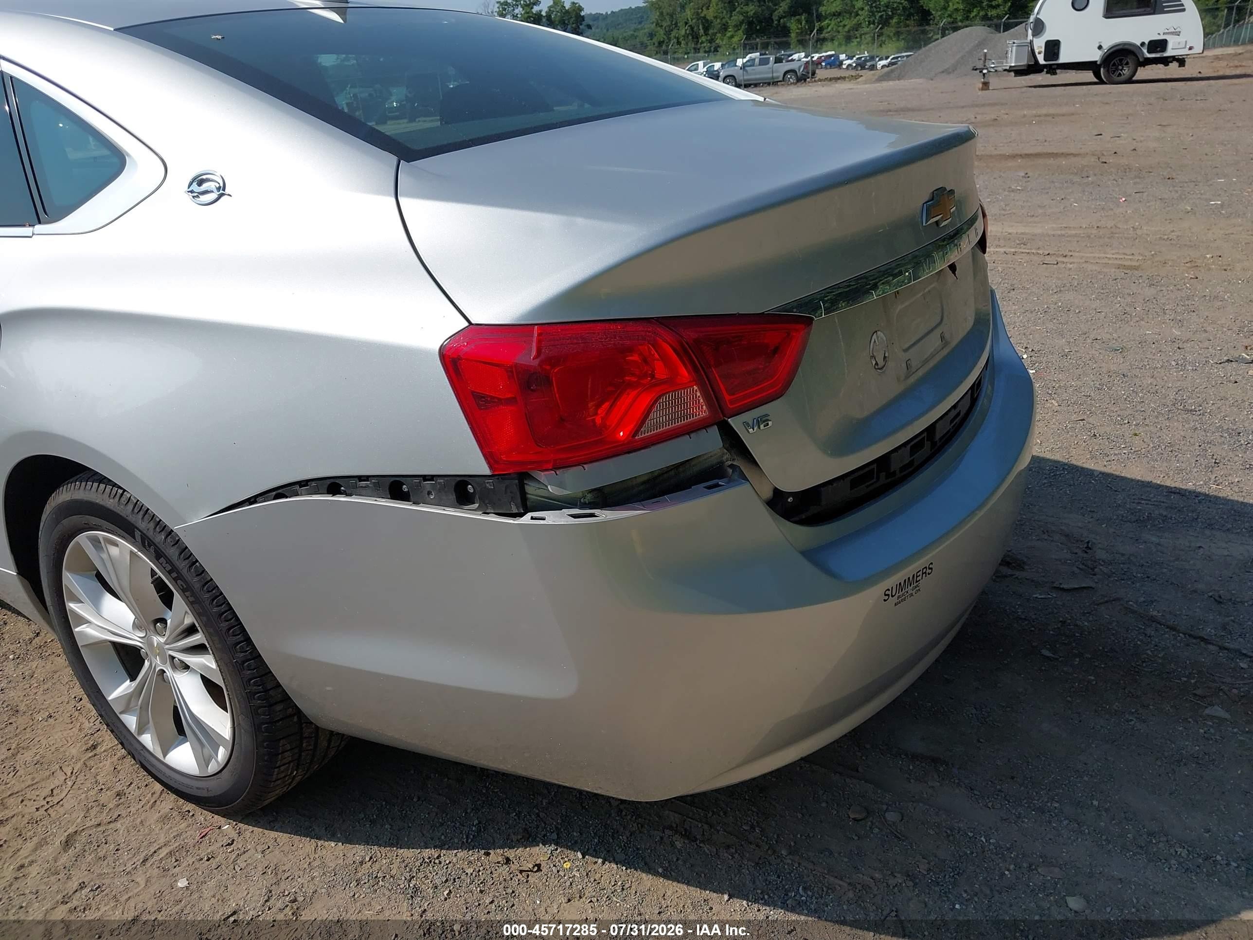 2015 Chevrolet Impala 2lt Silver vin: 2G1125S31F9184553