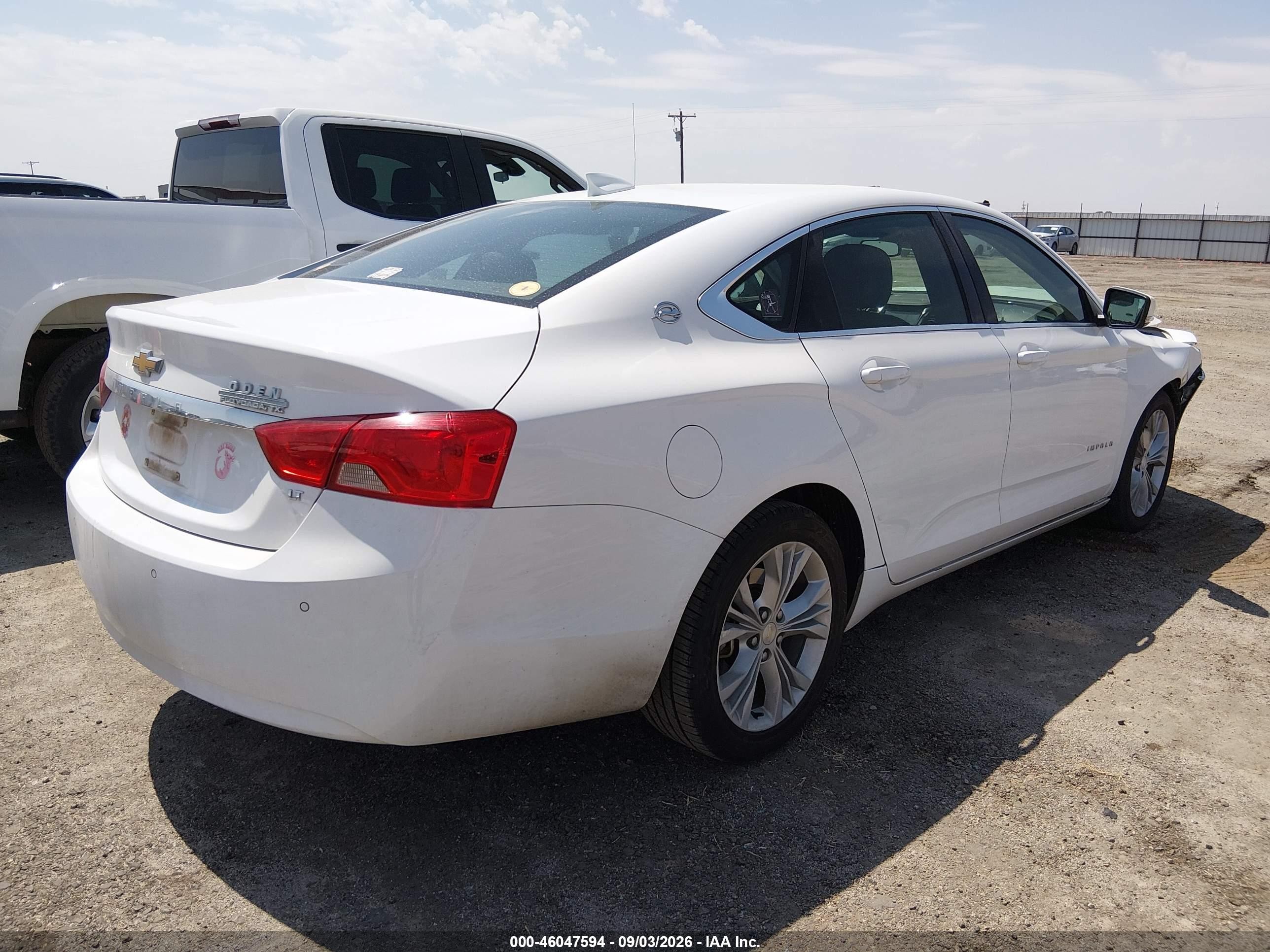 2015 Chevrolet Impala 2lt White vin: 2G1125S31F9242662