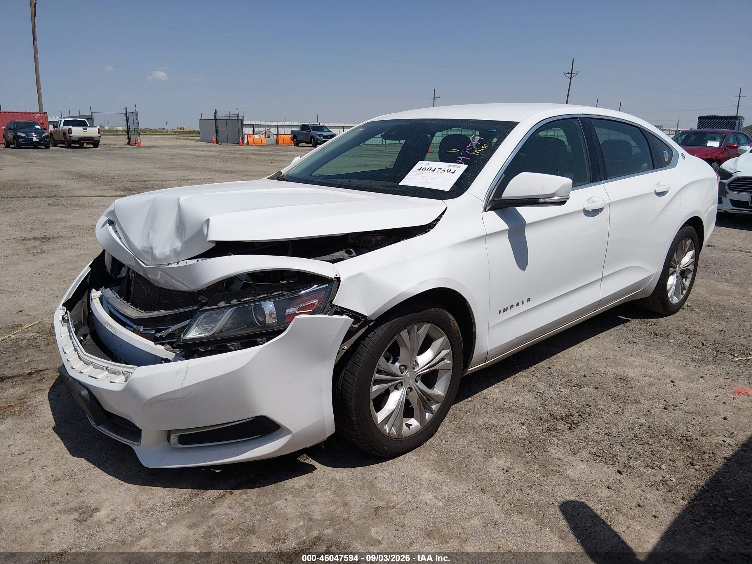 2015 Chevrolet Impala 2lt White vin: 2G1125S31F9242662
