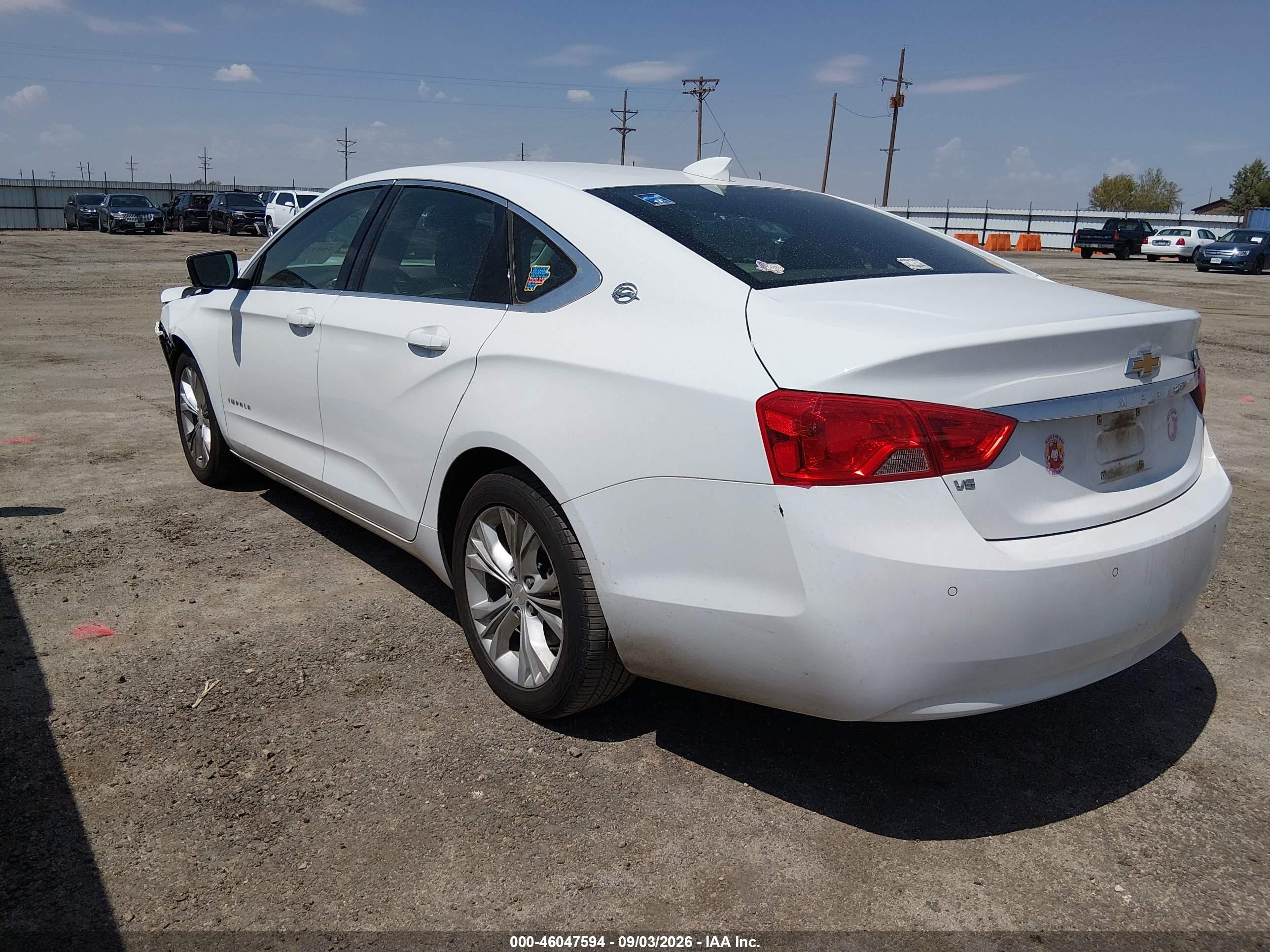 2015 Chevrolet Impala 2lt White vin: 2G1125S31F9242662