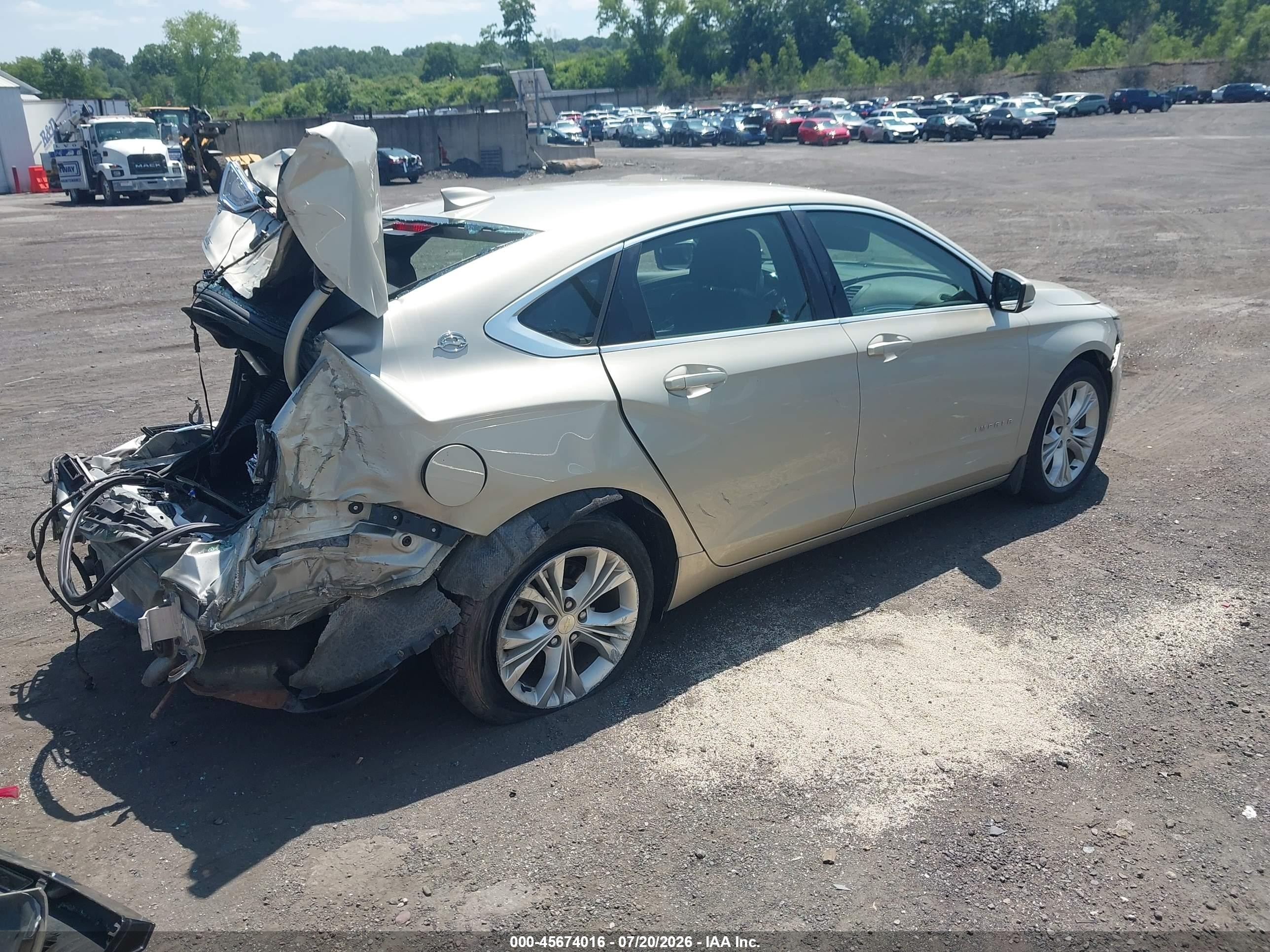 2015 Chevrolet Impala 2lt Золотой vin: 2G1125S31F9243083
