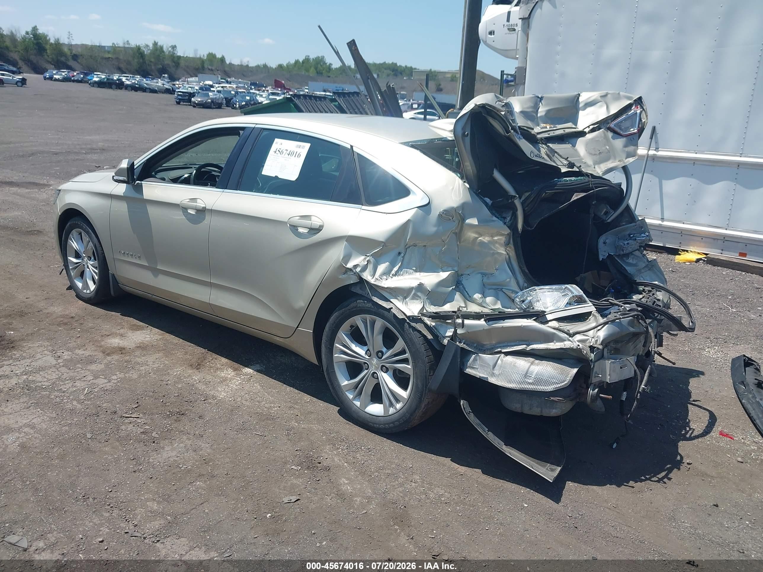 2015 Chevrolet Impala 2lt Золотой vin: 2G1125S31F9243083