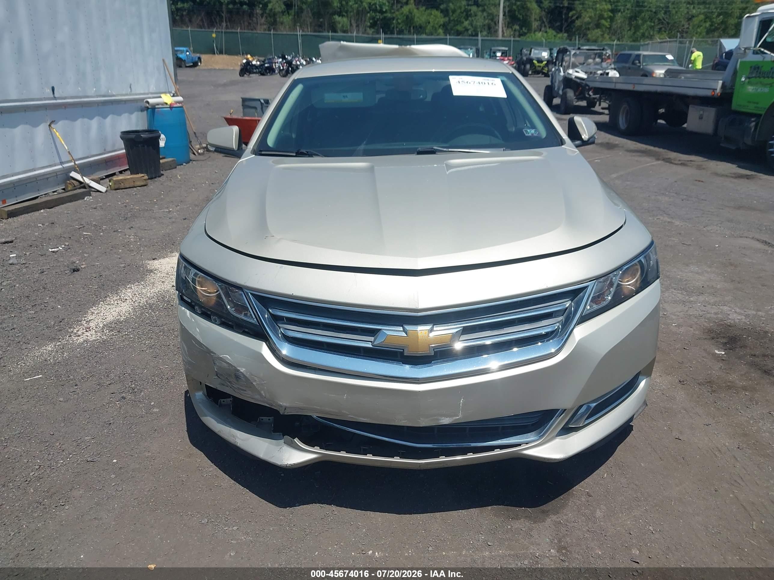 2015 Chevrolet Impala 2lt Золотой vin: 2G1125S31F9243083