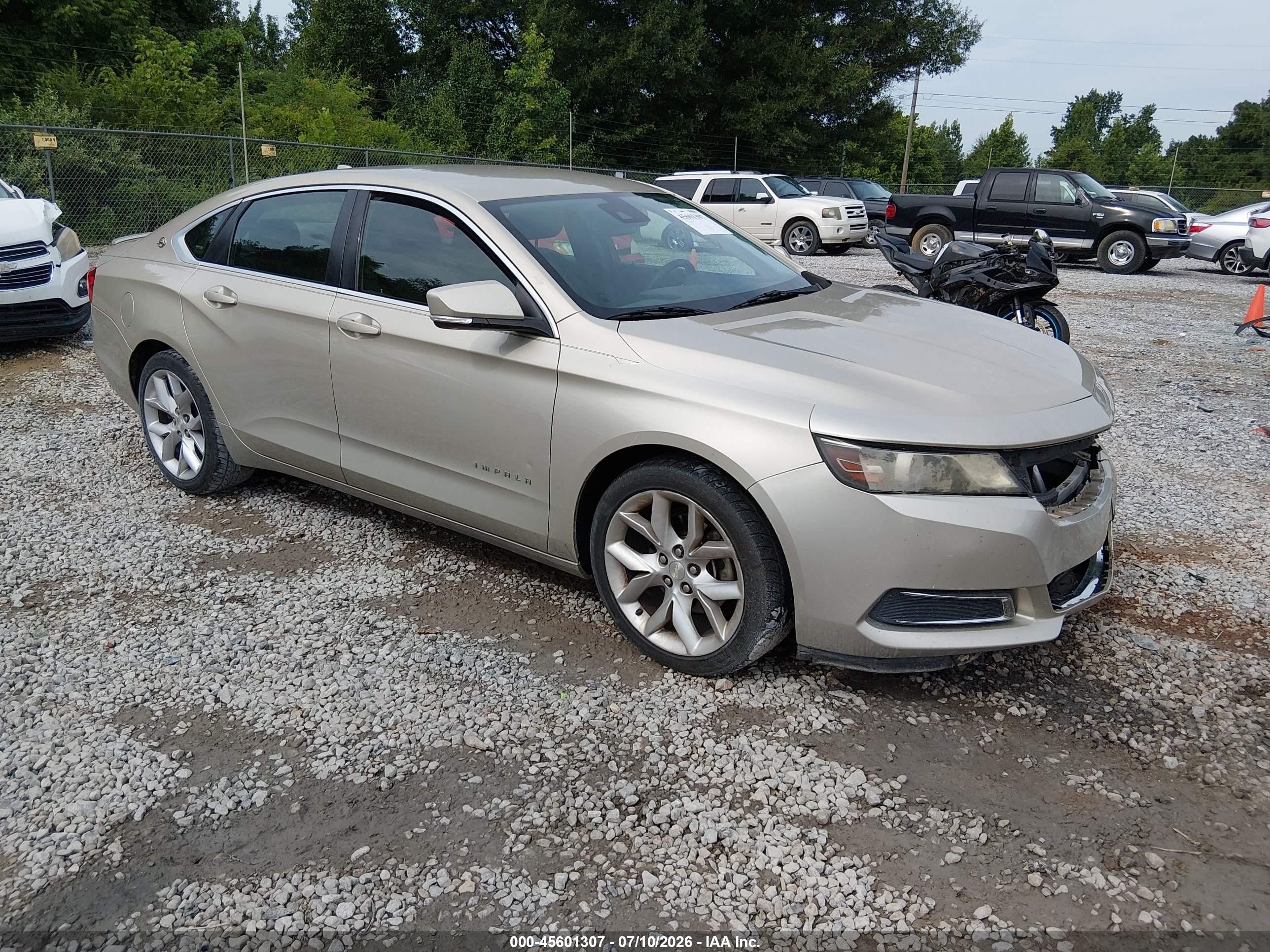 2014 Chevrolet Impala 2lt Gold vin: 2G1125S32E9150071