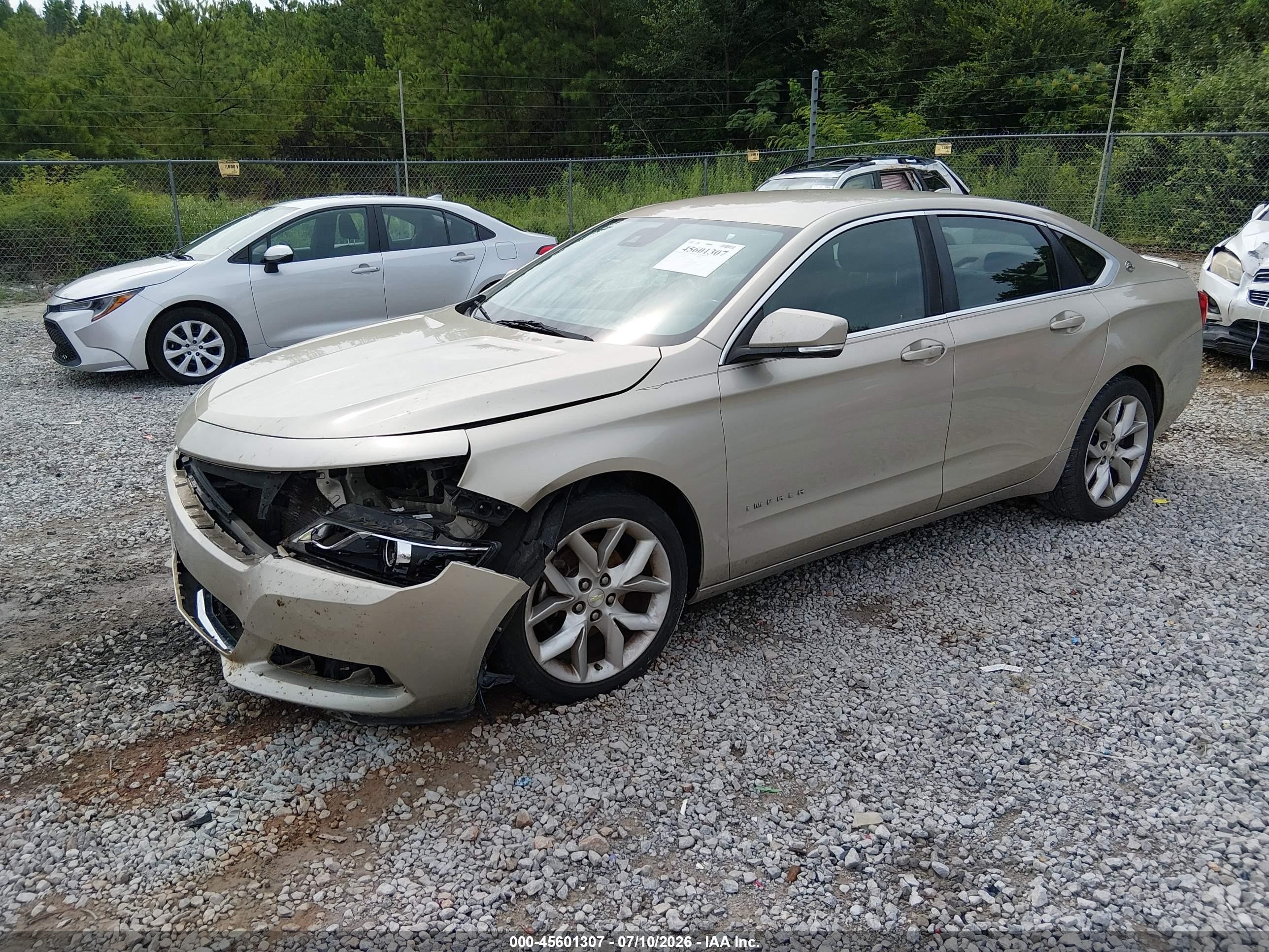 2014 Chevrolet Impala 2lt Gold vin: 2G1125S32E9150071