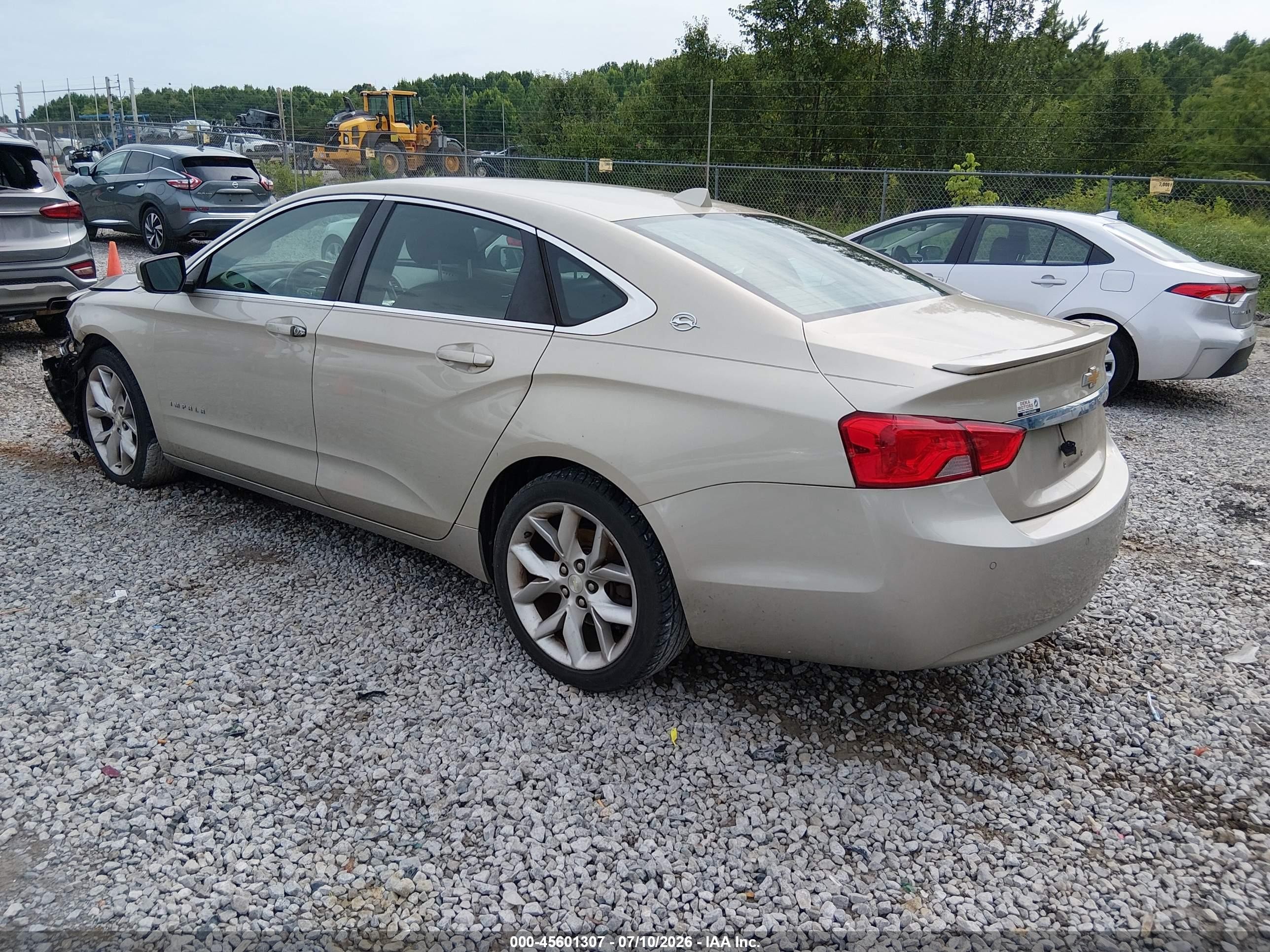 2014 Chevrolet Impala 2lt Gold vin: 2G1125S32E9150071