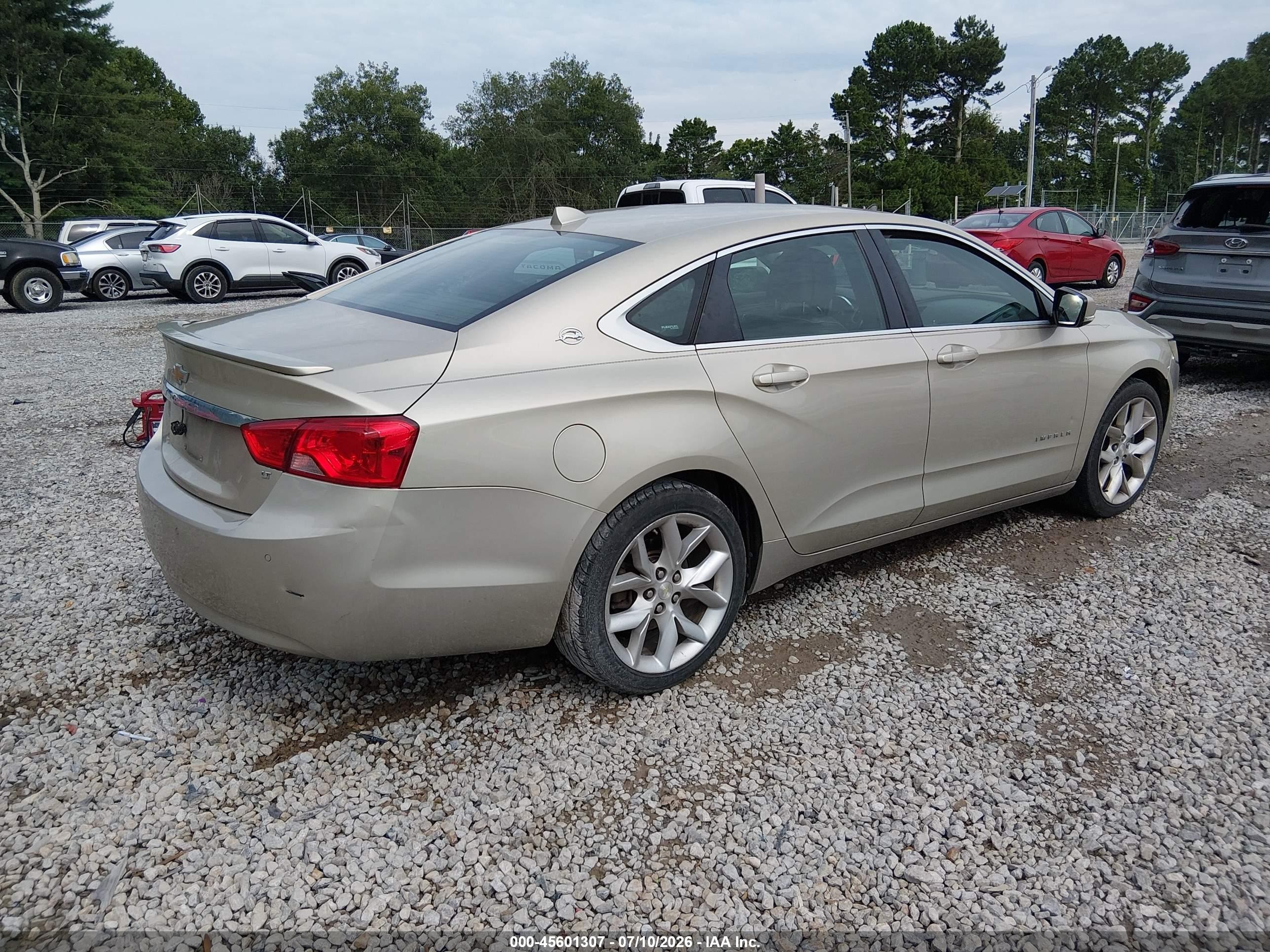 2014 Chevrolet Impala 2lt Gold vin: 2G1125S32E9150071