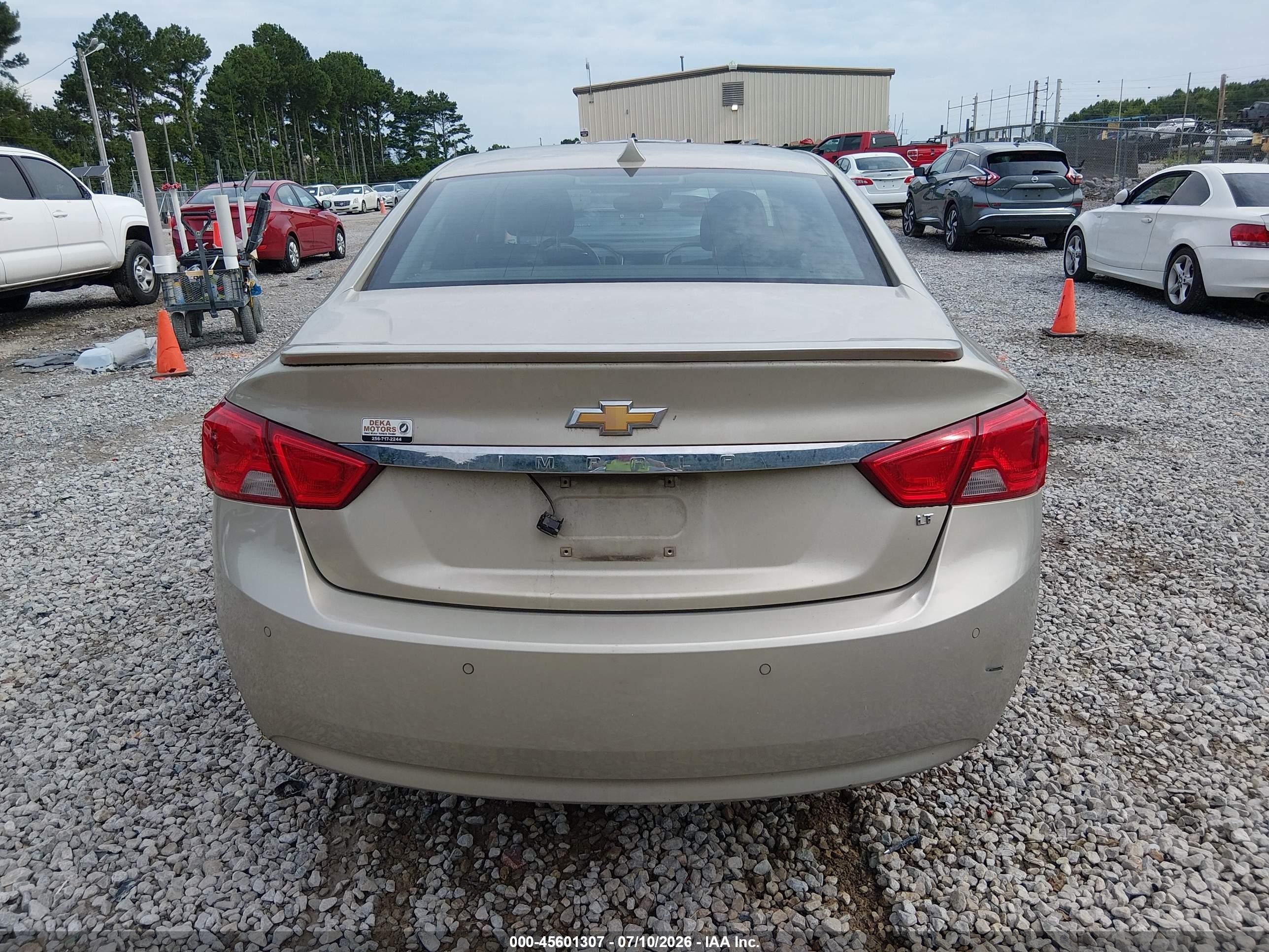 2014 Chevrolet Impala 2lt Gold vin: 2G1125S32E9150071