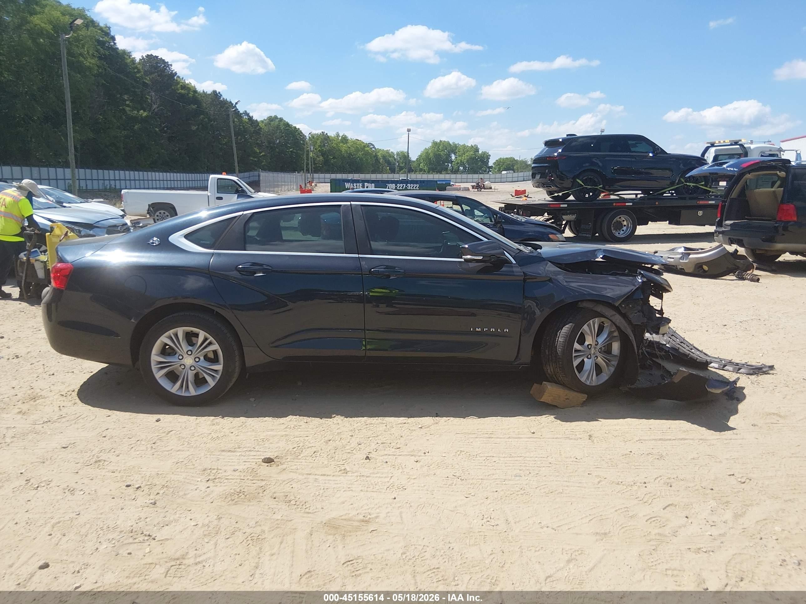 2014 Chevrolet Impala 2lt Blue vin: 2G1125S32E9195544