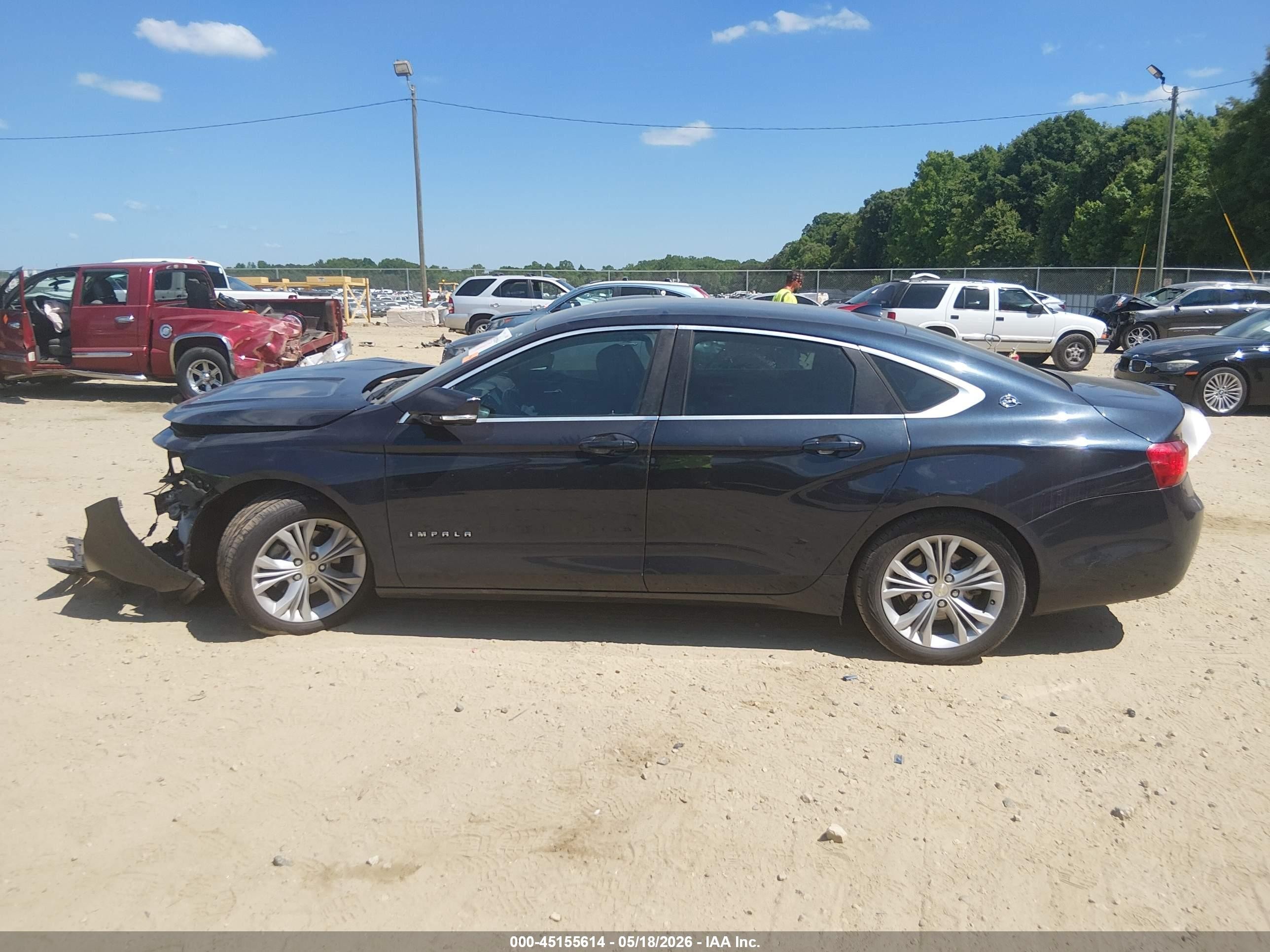 2014 Chevrolet Impala 2lt Blue vin: 2G1125S32E9195544