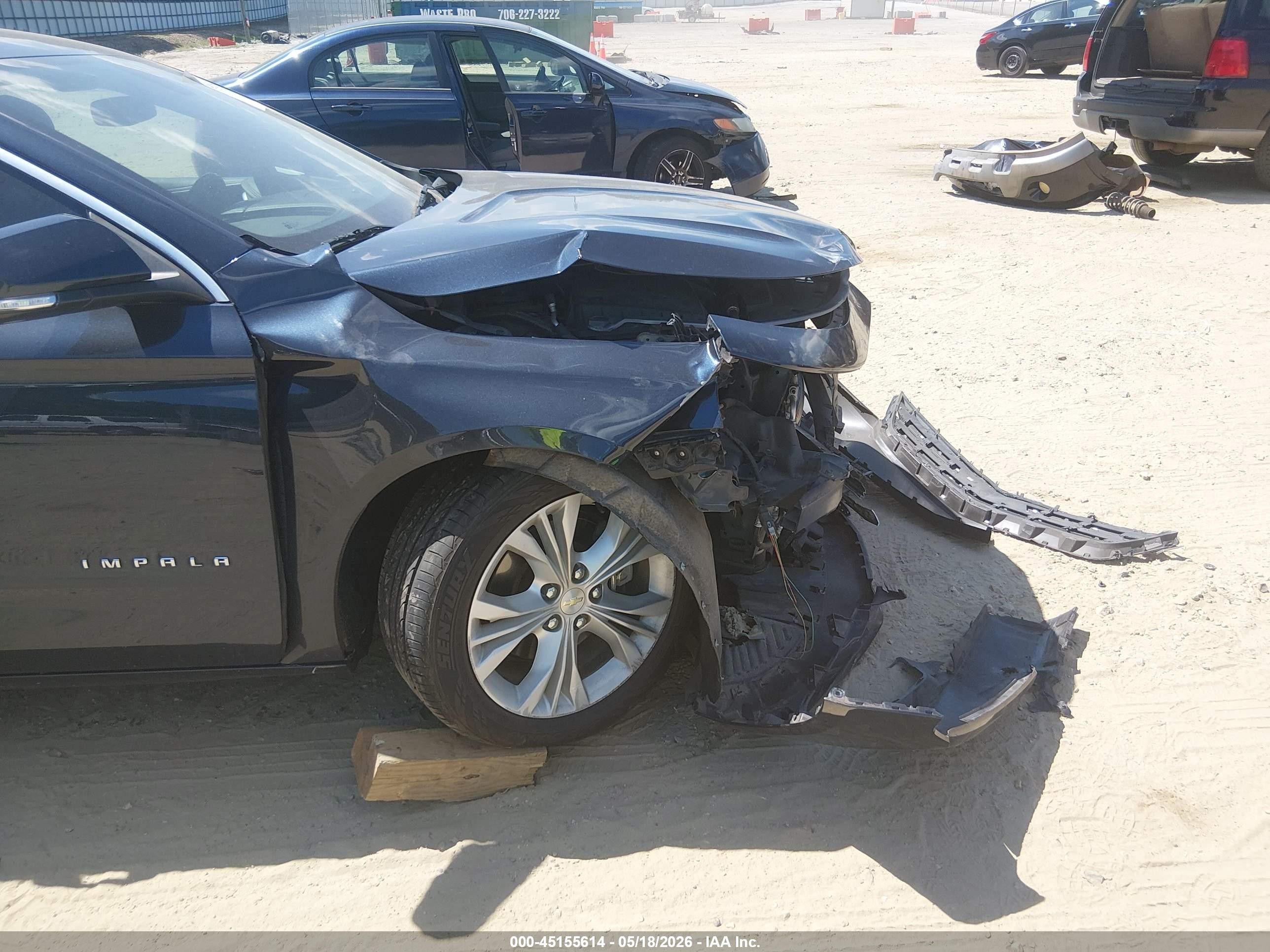 2014 Chevrolet Impala 2lt Blue vin: 2G1125S32E9195544