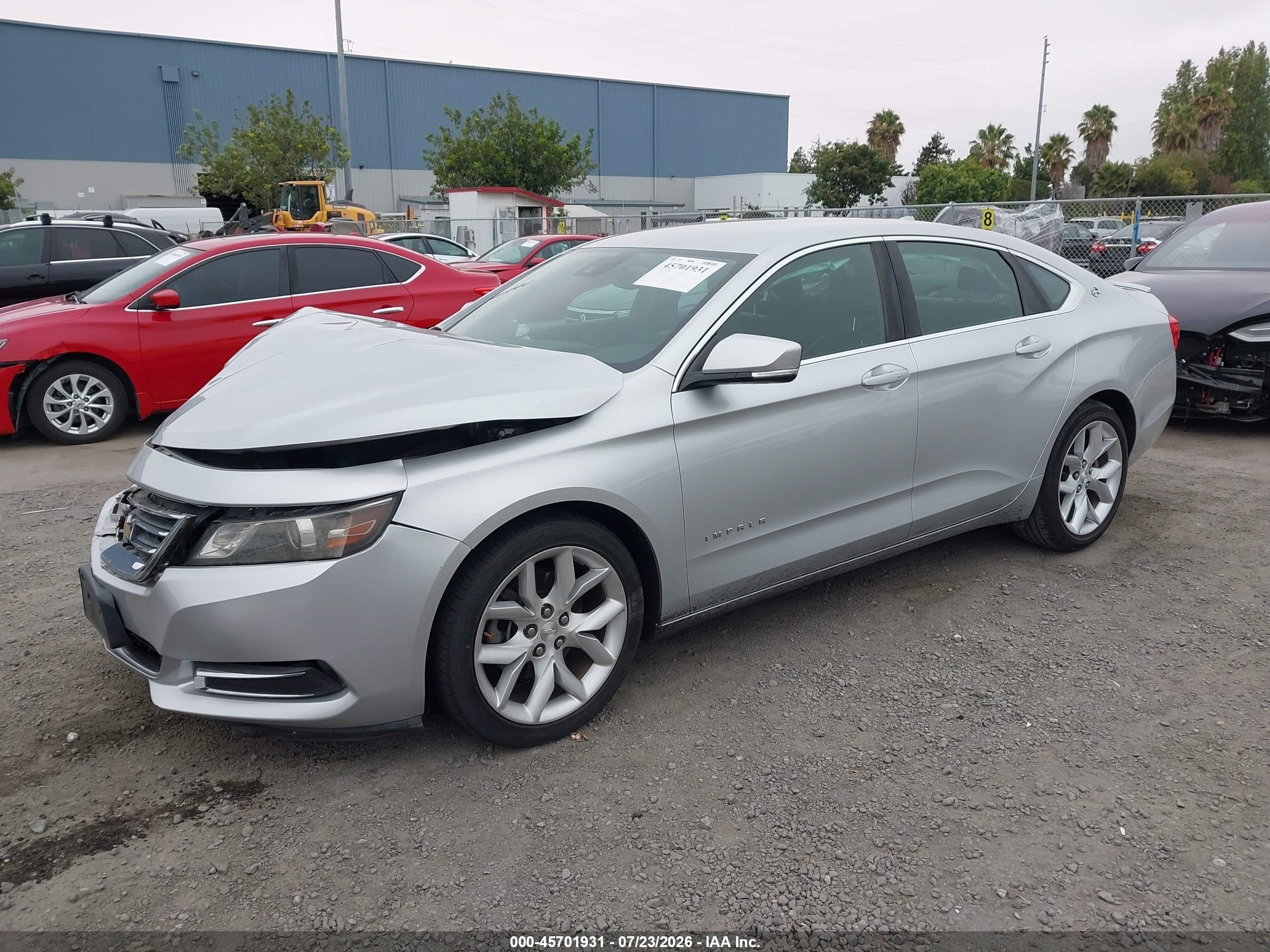 2014 Chevrolet Impala 2lt Silver vin: 2G1125S32E9219390