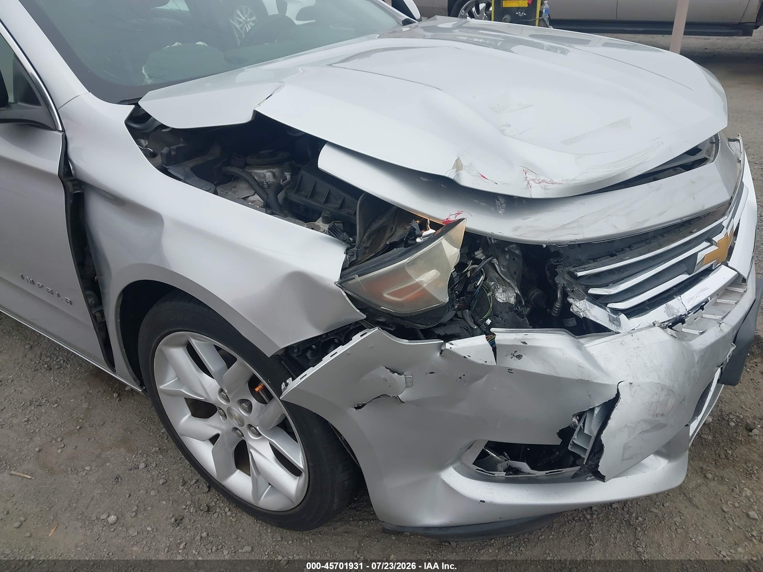 2014 Chevrolet Impala 2lt Silver vin: 2G1125S32E9219390