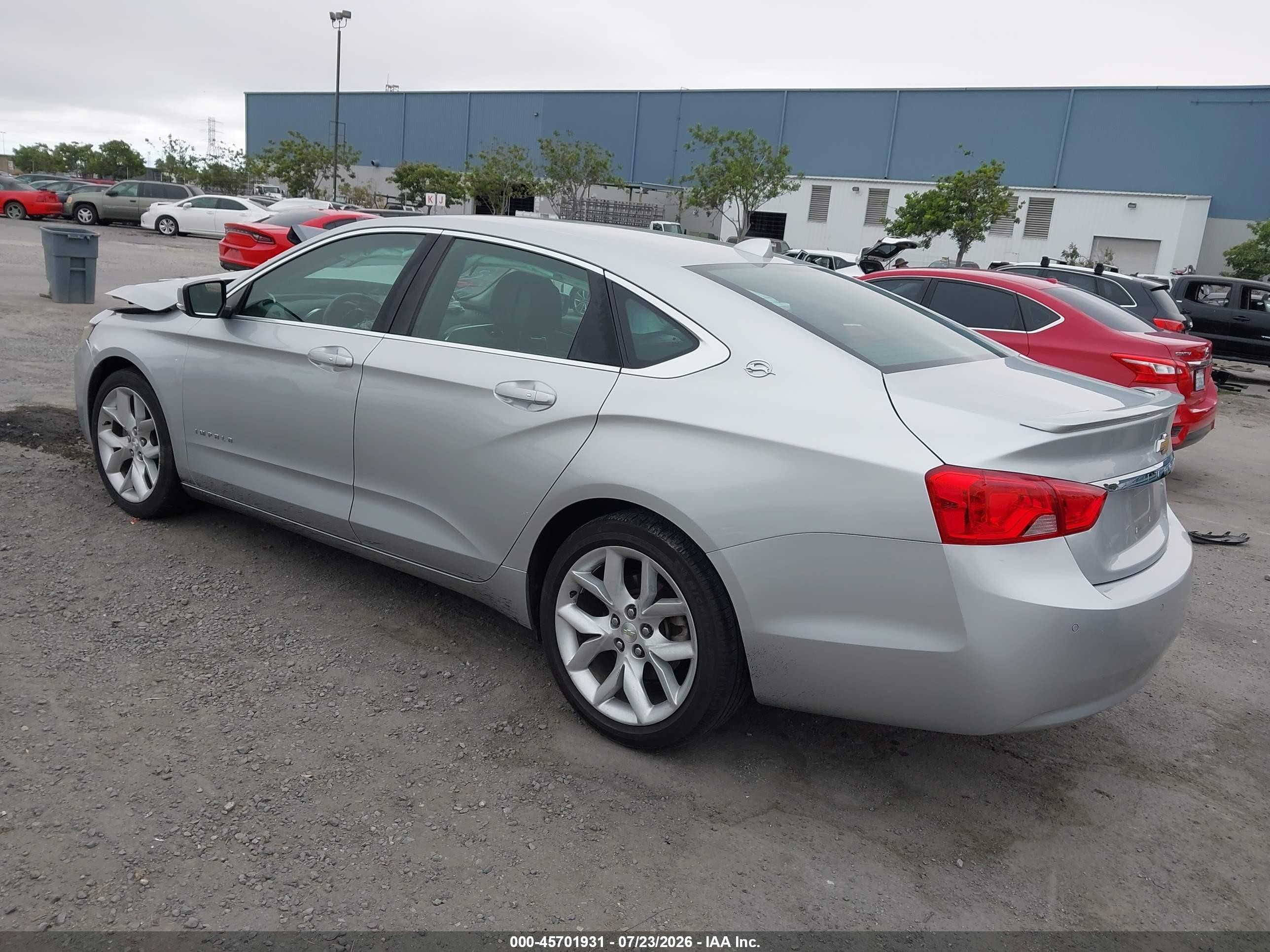 2014 Chevrolet Impala 2lt Silver vin: 2G1125S32E9219390