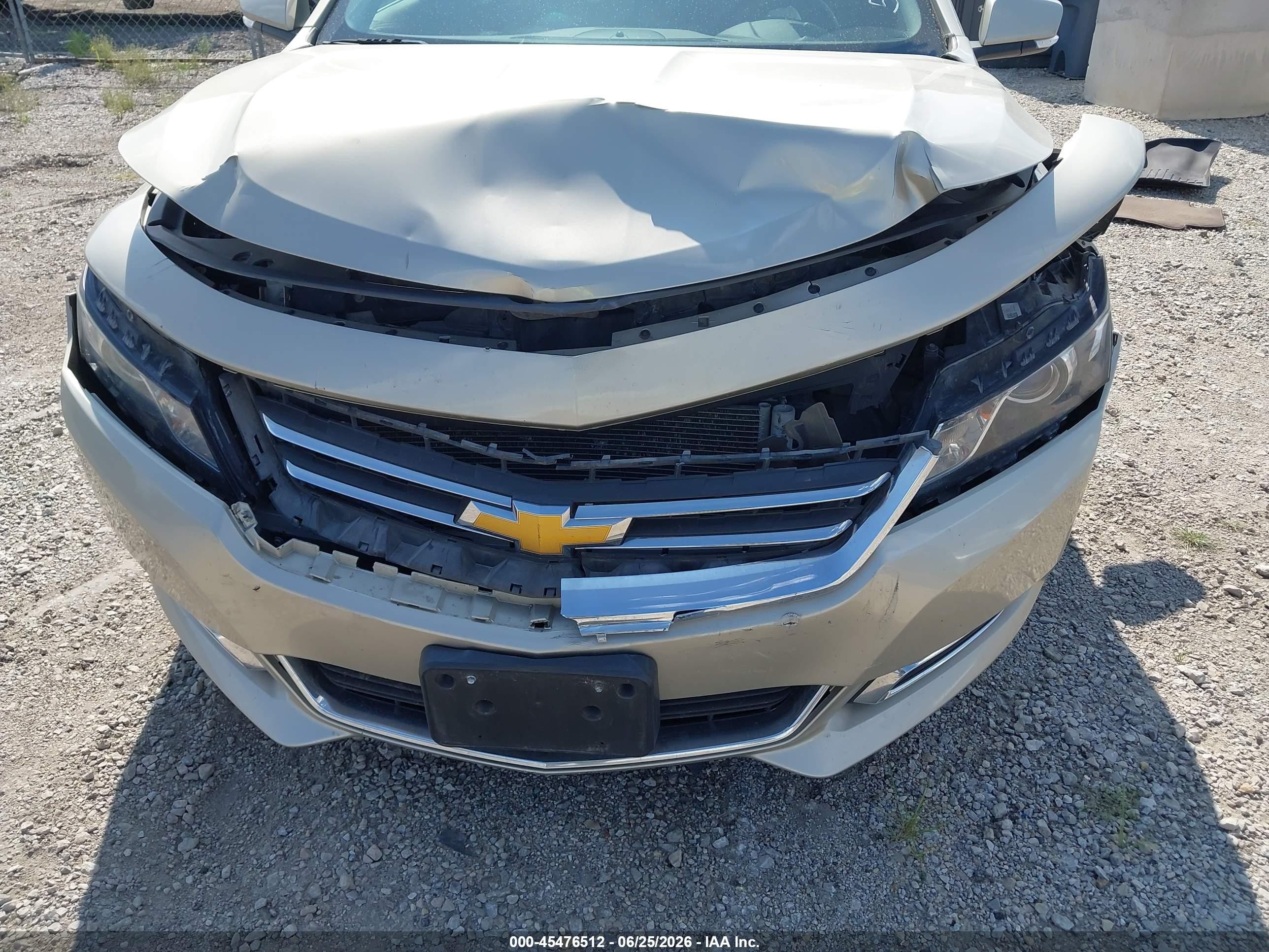 2014 Chevrolet Impala 2lt Champagne vin: 2G1125S32E9237159