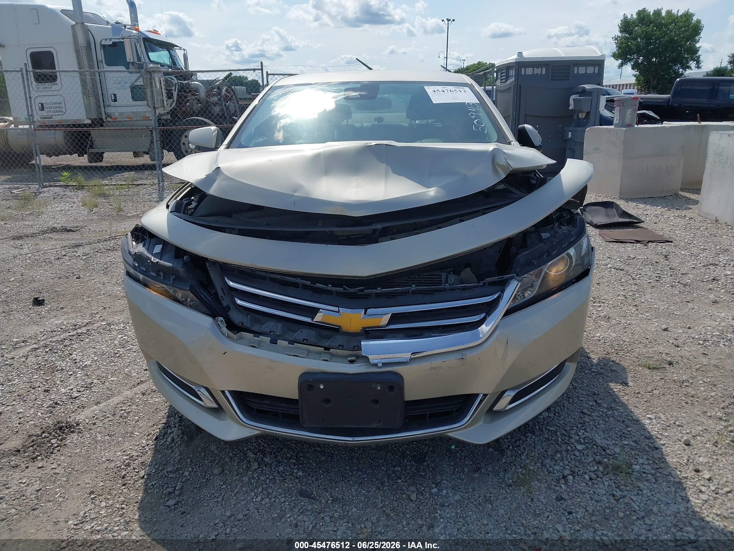 2014 Chevrolet Impala 2lt Champagne vin: 2G1125S32E9237159