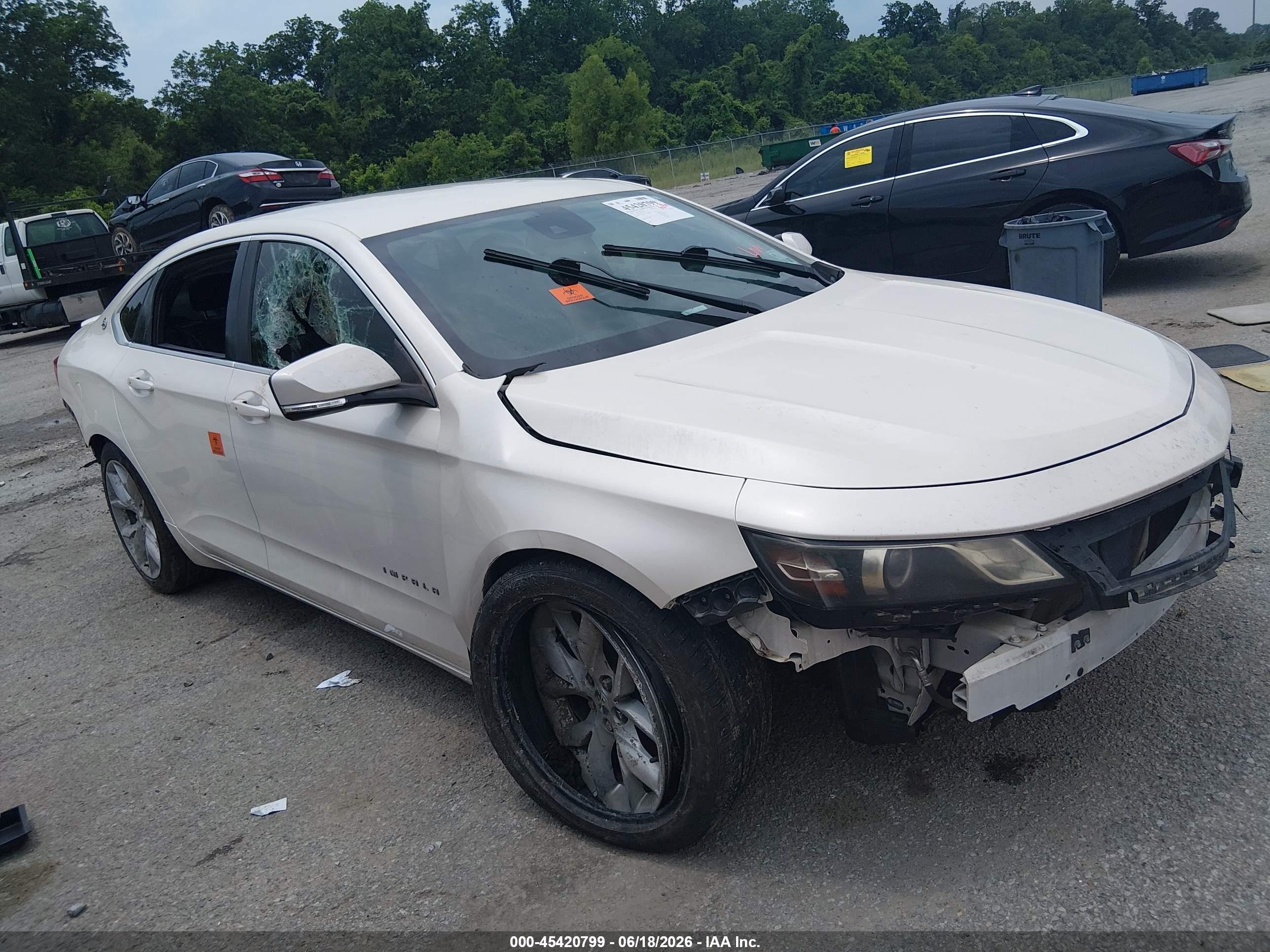 2014 Chevrolet Impala 2lt White vin: 2G1125S32E9317349