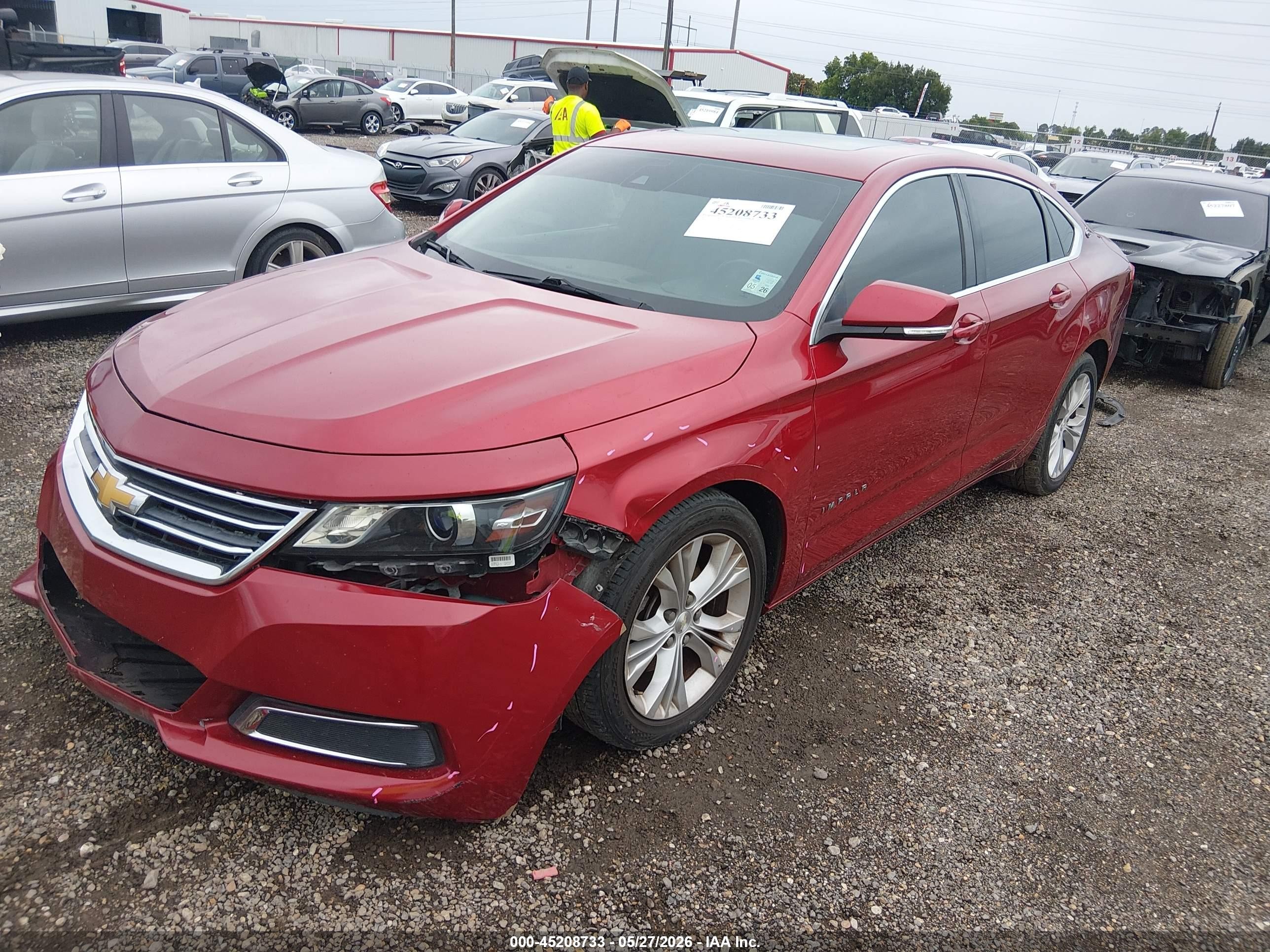 2015 Chevrolet Impala 2lt Красный vin: 2G1125S32F9281812