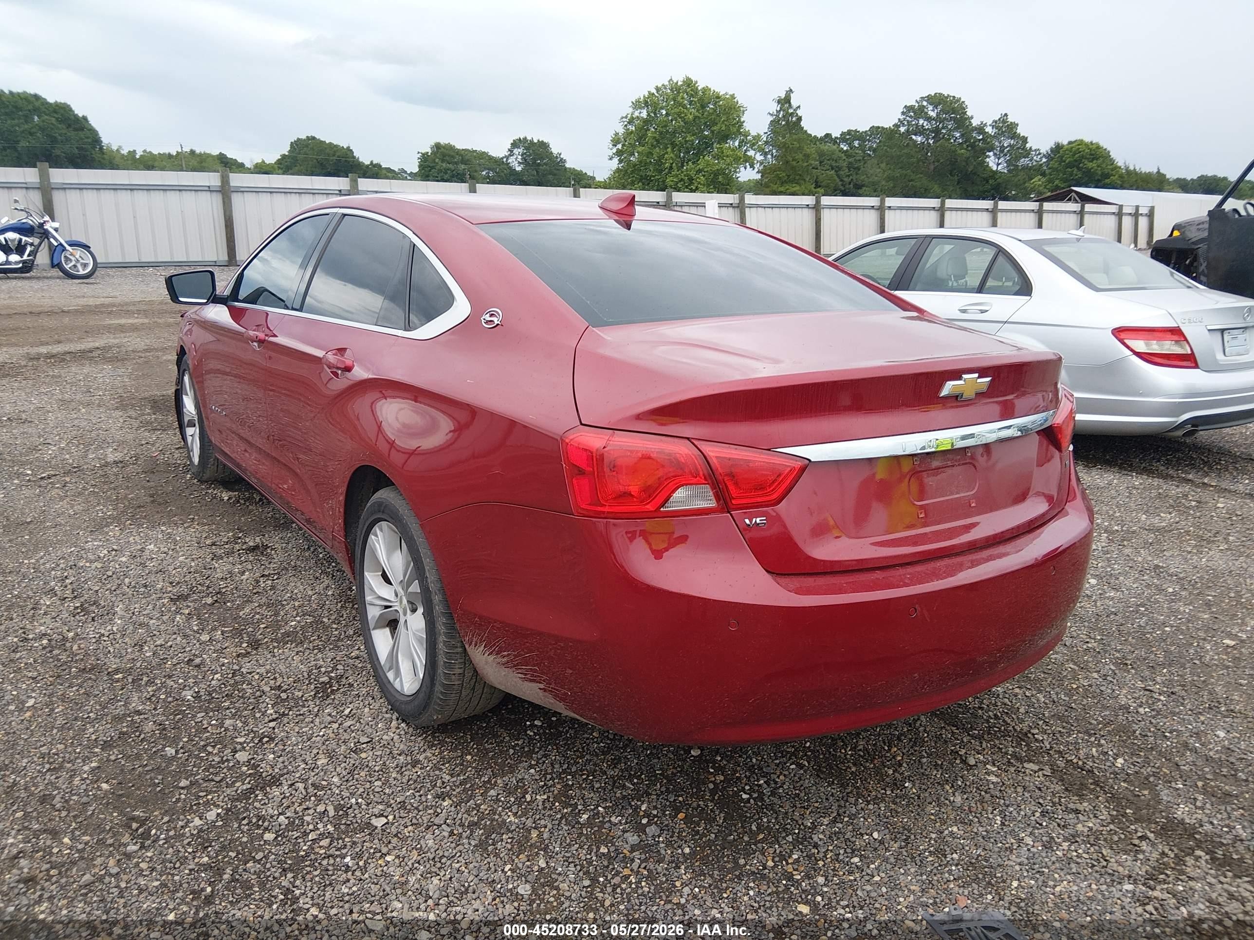 2015 Chevrolet Impala 2lt Красный vin: 2G1125S32F9281812