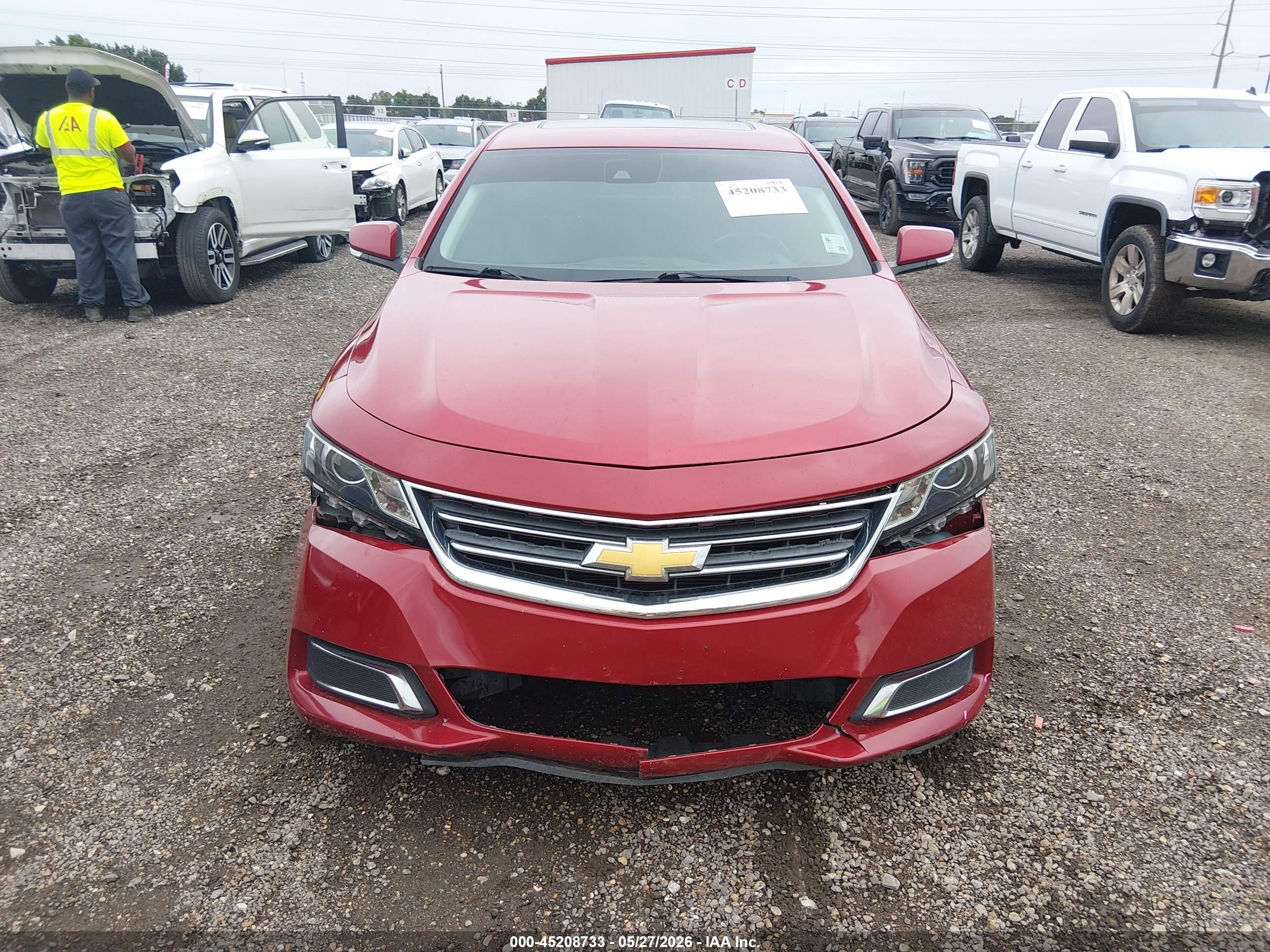 2015 Chevrolet Impala 2lt Красный vin: 2G1125S32F9281812