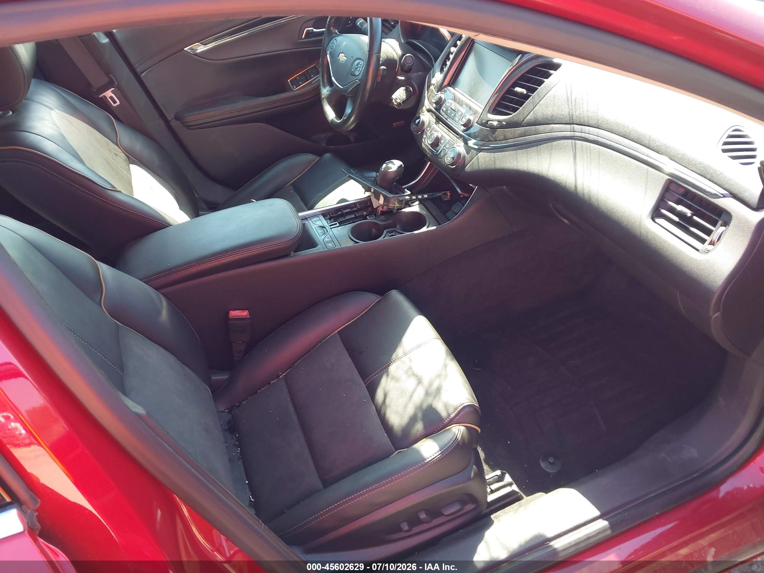 2015 Chevrolet Impala 2lt Red vin: 2G1125S32F9286797