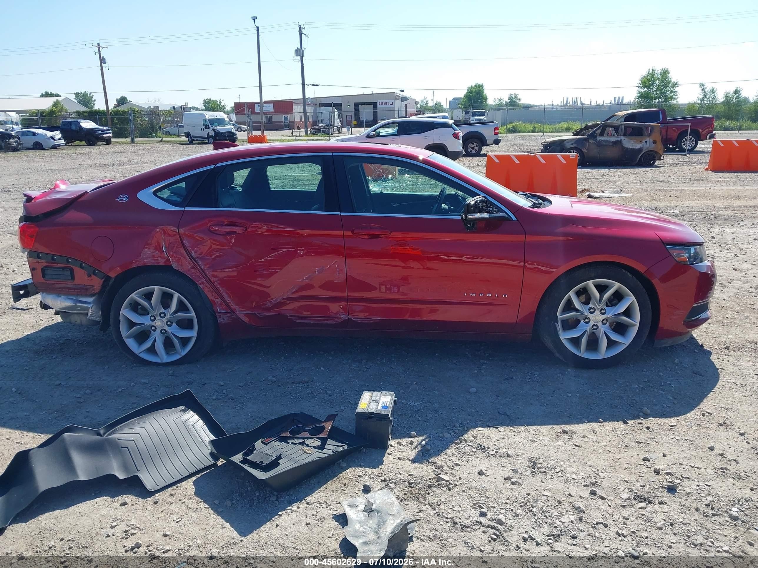 2015 Chevrolet Impala 2lt Red vin: 2G1125S32F9286797