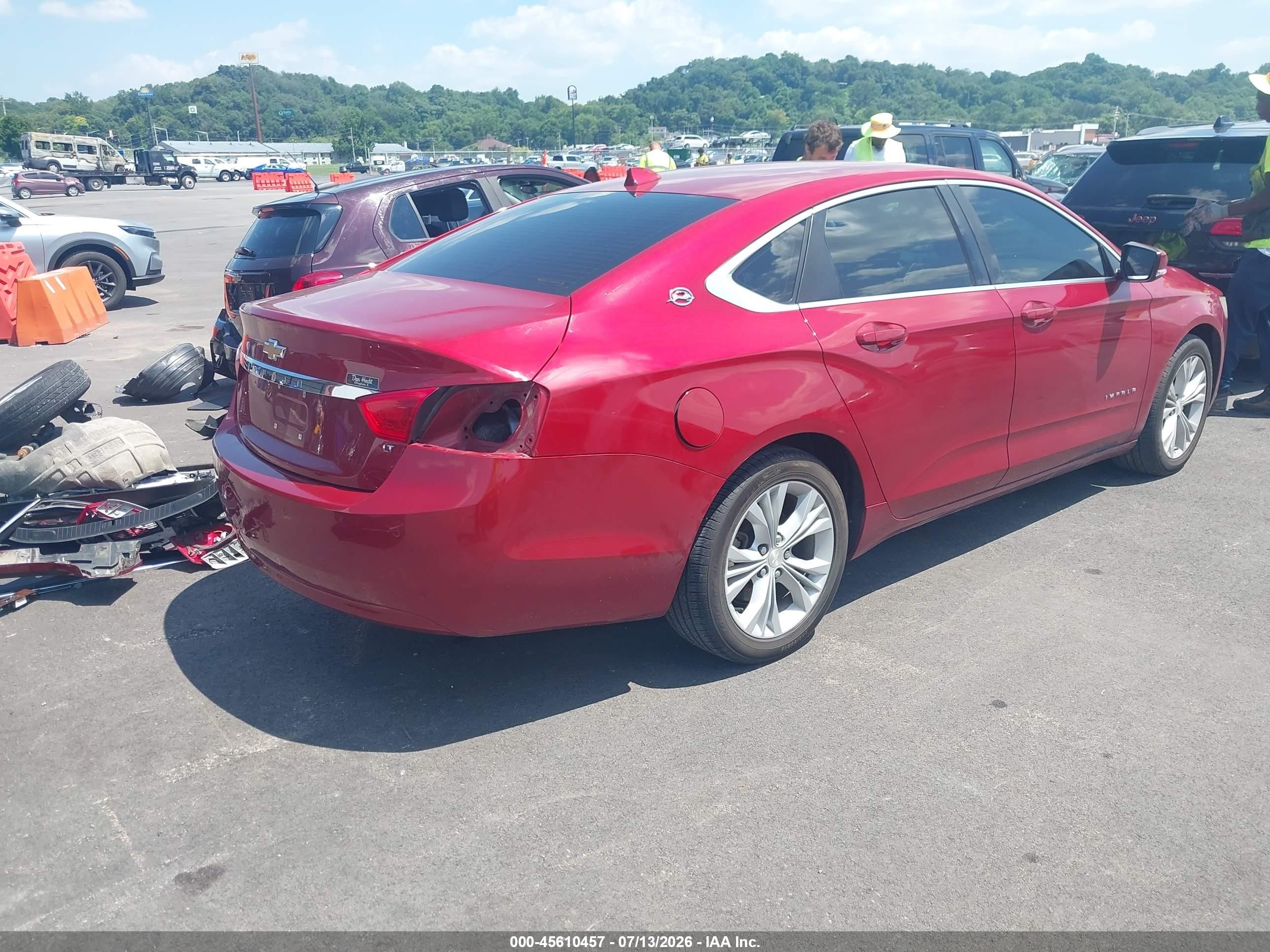 2014 Chevrolet Impala 2lt Red vin: 2G1125S33E9187663