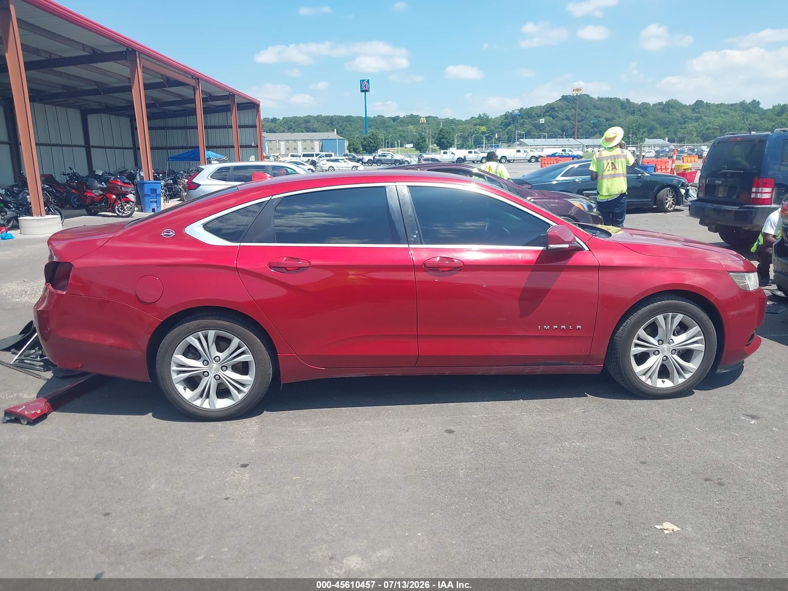 2014 Chevrolet Impala 2lt Red vin: 2G1125S33E9187663