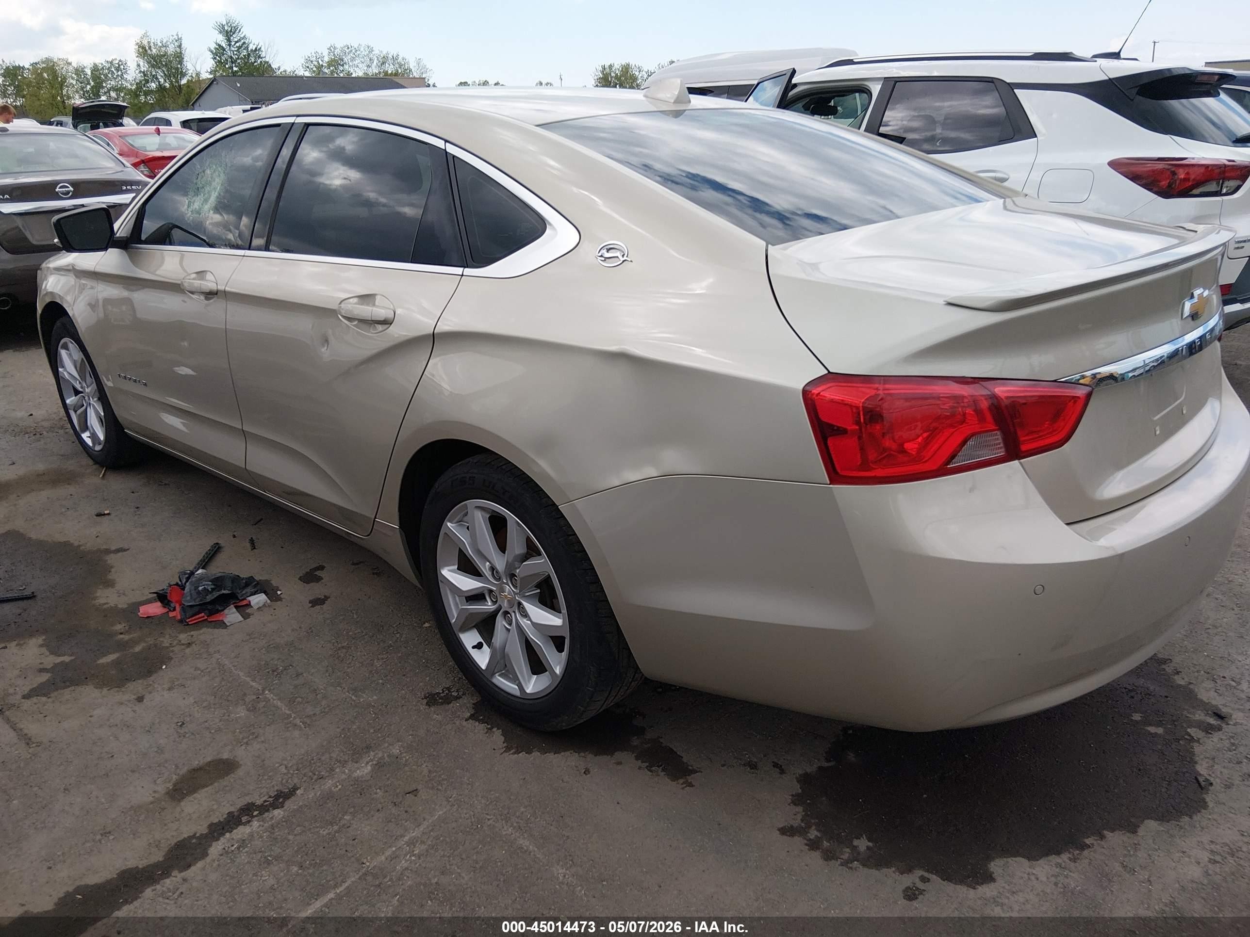 2014 Chevrolet Impala 2lt Желто-коричневый vin: 2G1125S33E9188070