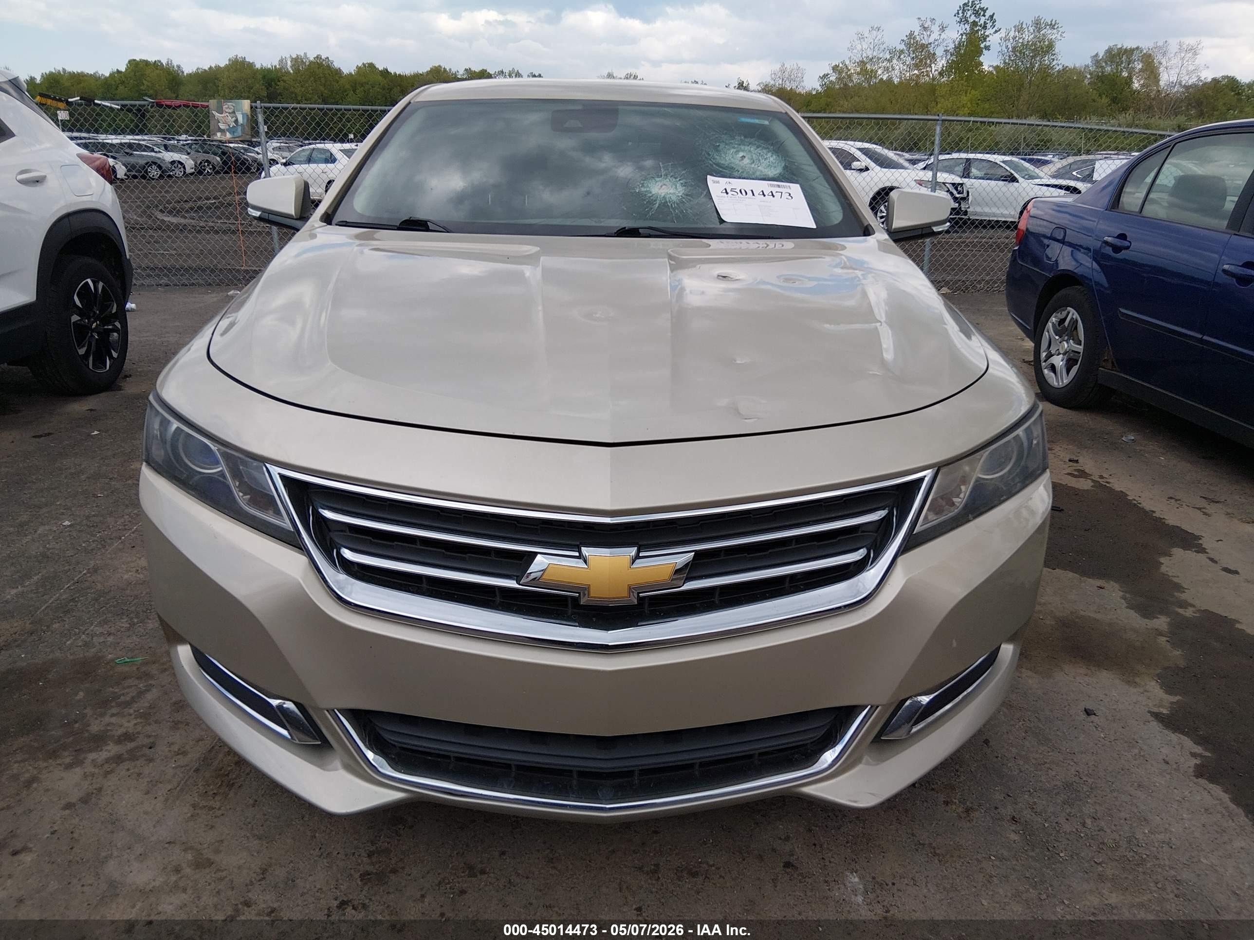 2014 Chevrolet Impala 2lt Желто-коричневый vin: 2G1125S33E9188070